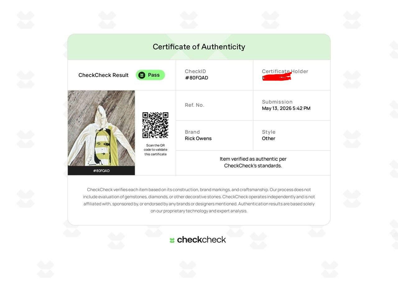 Rick Owens Drkshdw Rick Owens Drkshdw Felpa Patch Detail Hoodie Size US XS / EU 42 / 0 - 15 Thumbnail