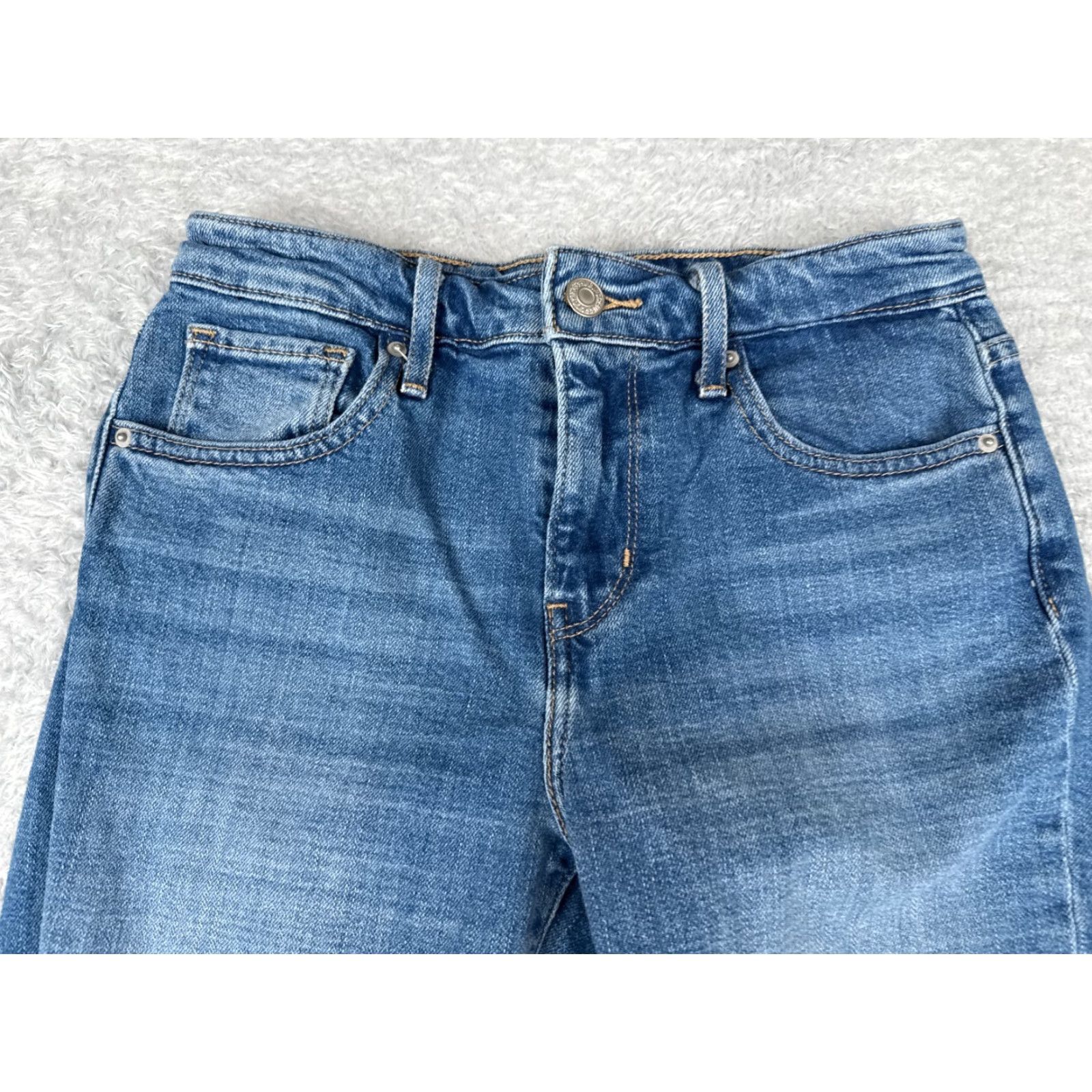 Levi's Levi's Women's 26 Blue Denim Skinny Jeans High Rise Distressed 5-Pocket Regular Fit Retro 721 Size 26" / US 2 / IT 38 - 4 Thumbnail