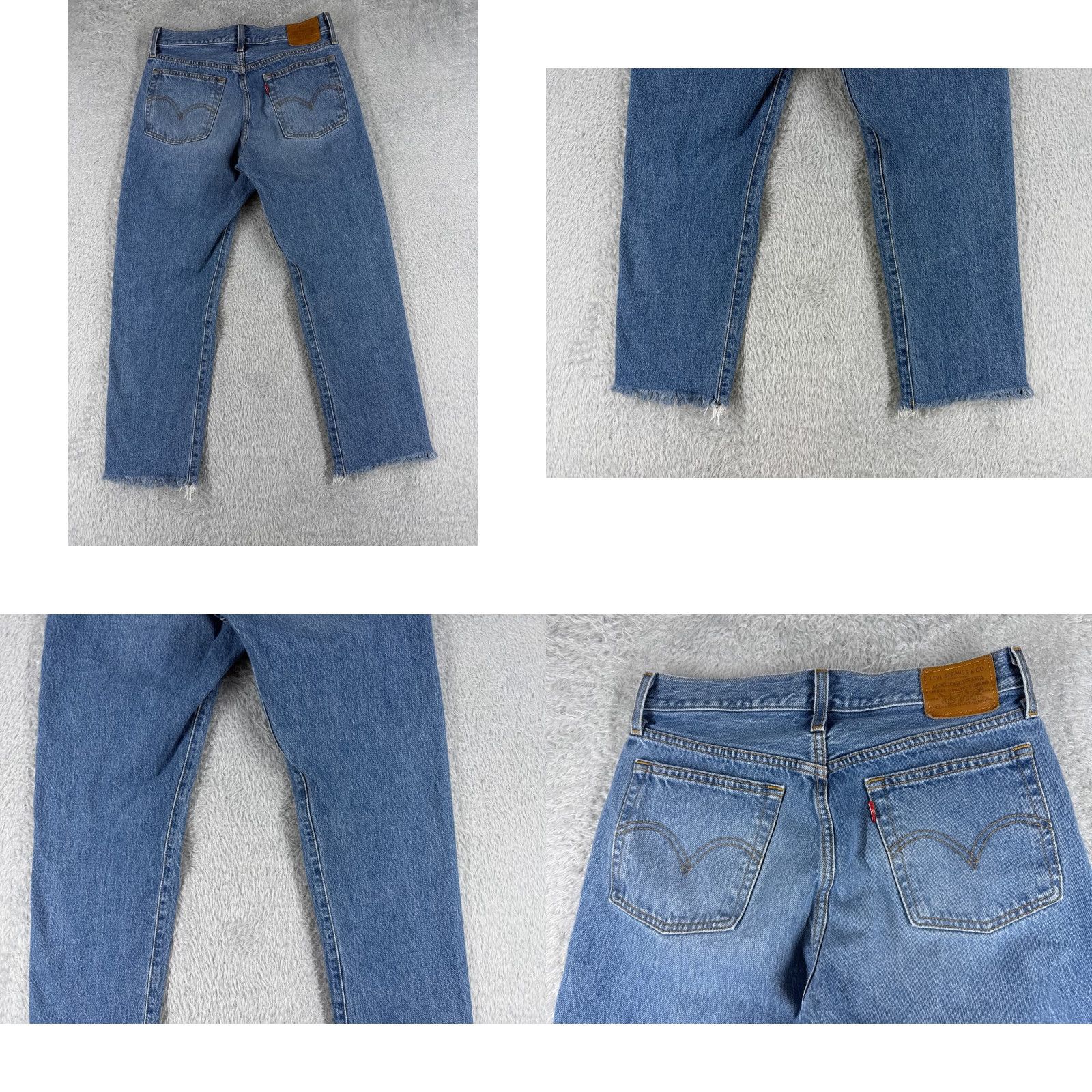 Levi's Levi's Premium Jeans Women 28 Blue Denim Wedgie Fit High Rise Distressed 28x24 Jeans Womens Size 28" / US 6 / IT 42 - 10 Thumbnail