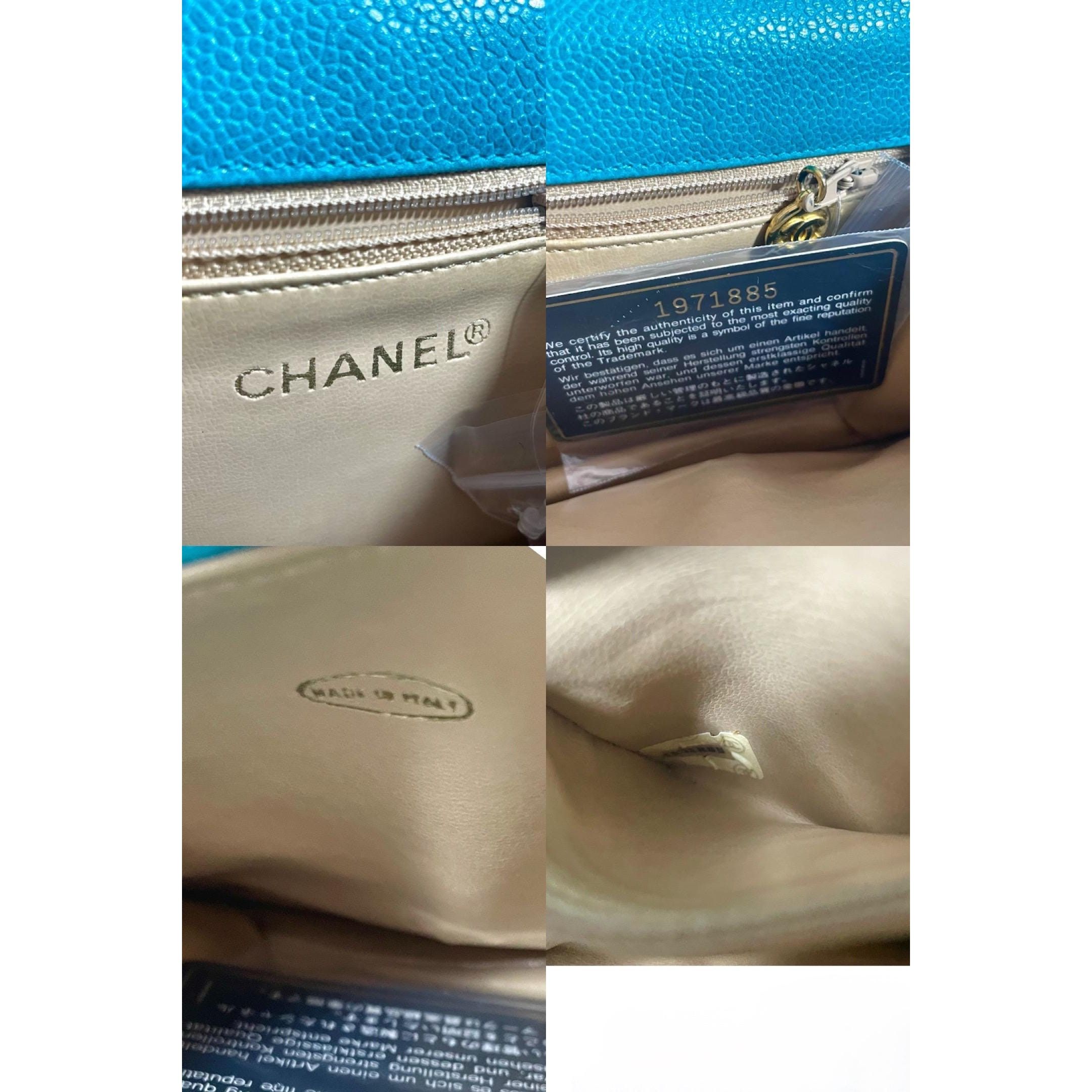 Chanel Vintage CHANEL blue caviar v stitch, chevron fanny pack. Size ONE SIZE - 6 Thumbnail
