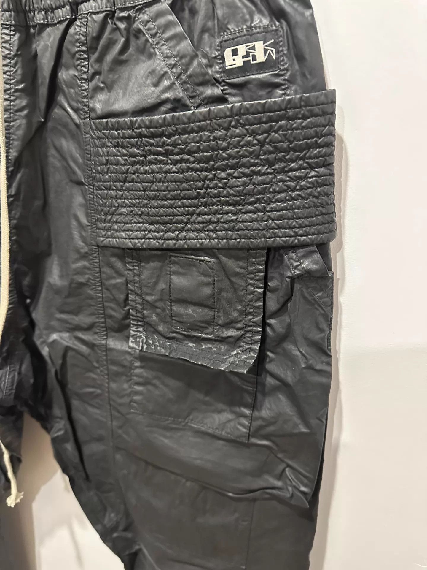 Rick Owens Rick Owens DRKSHDW waxed double ring pants size S Size US 29 - 2 Thumbnail