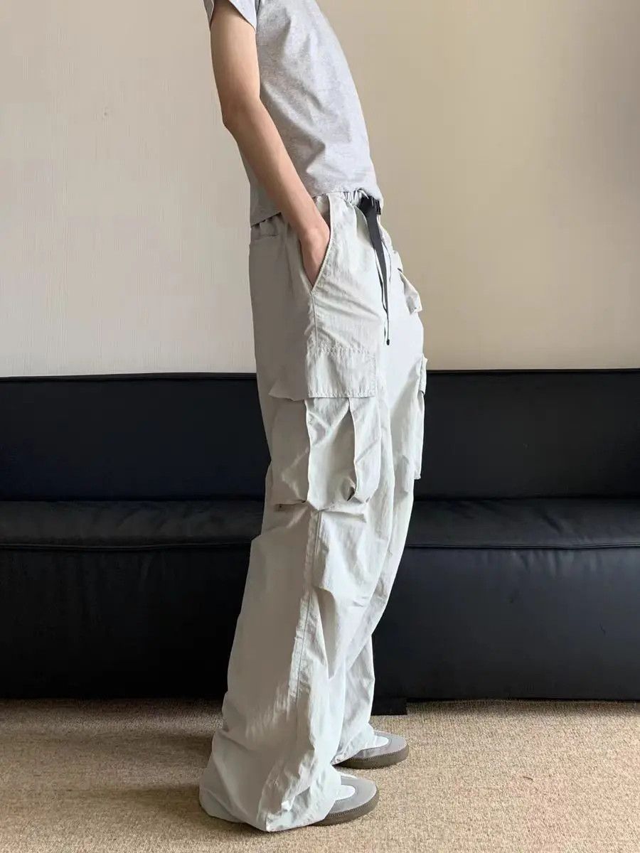 Japanese Brand × Jean Multi pocket street hip-hop loose casual pants Size US 34 / EU 50 - 2 Thumbnail