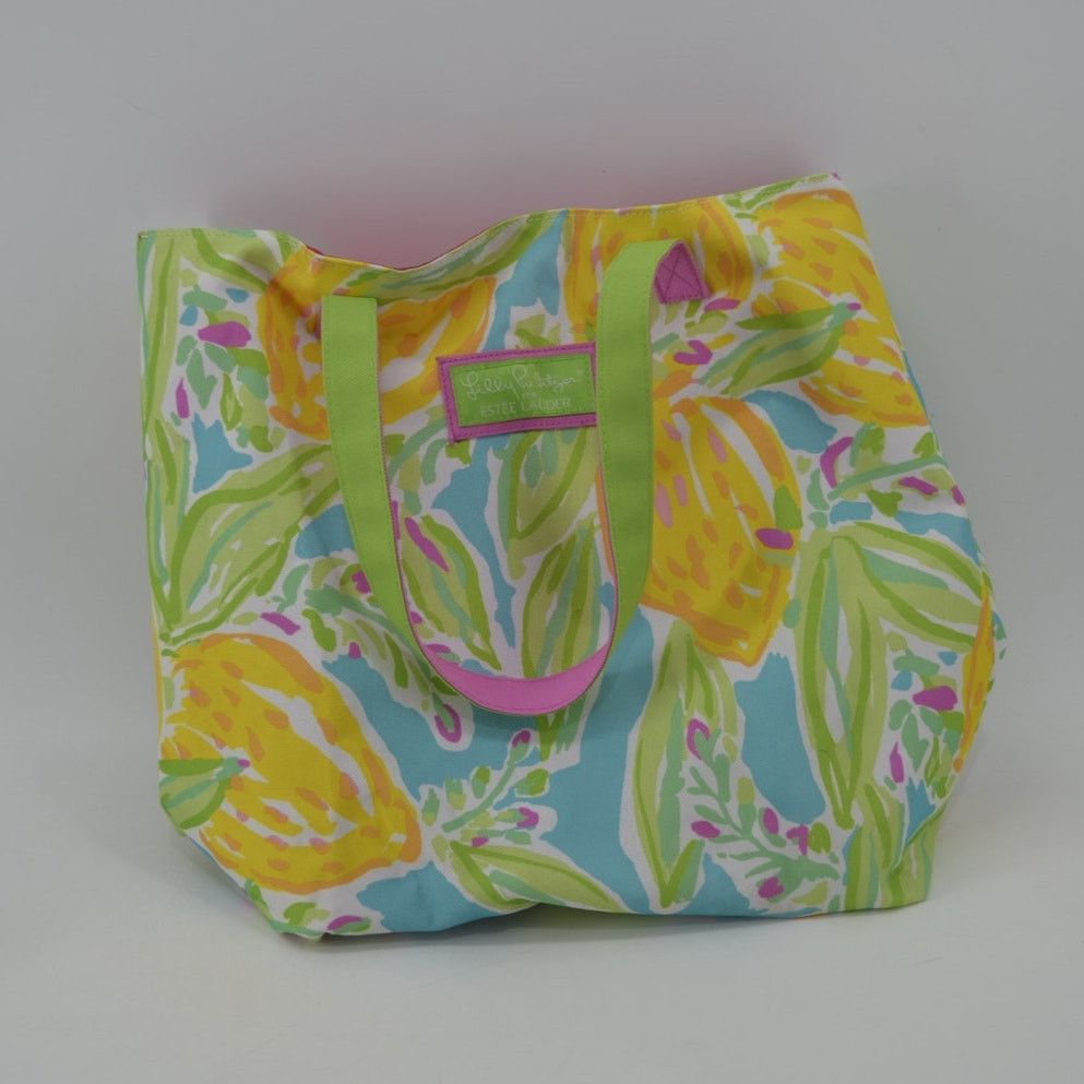 Other Lilly Pulitzer x Estee Lauder Tote Bag Floral Preppy Green Size ONE SIZE - 11 Thumbnail