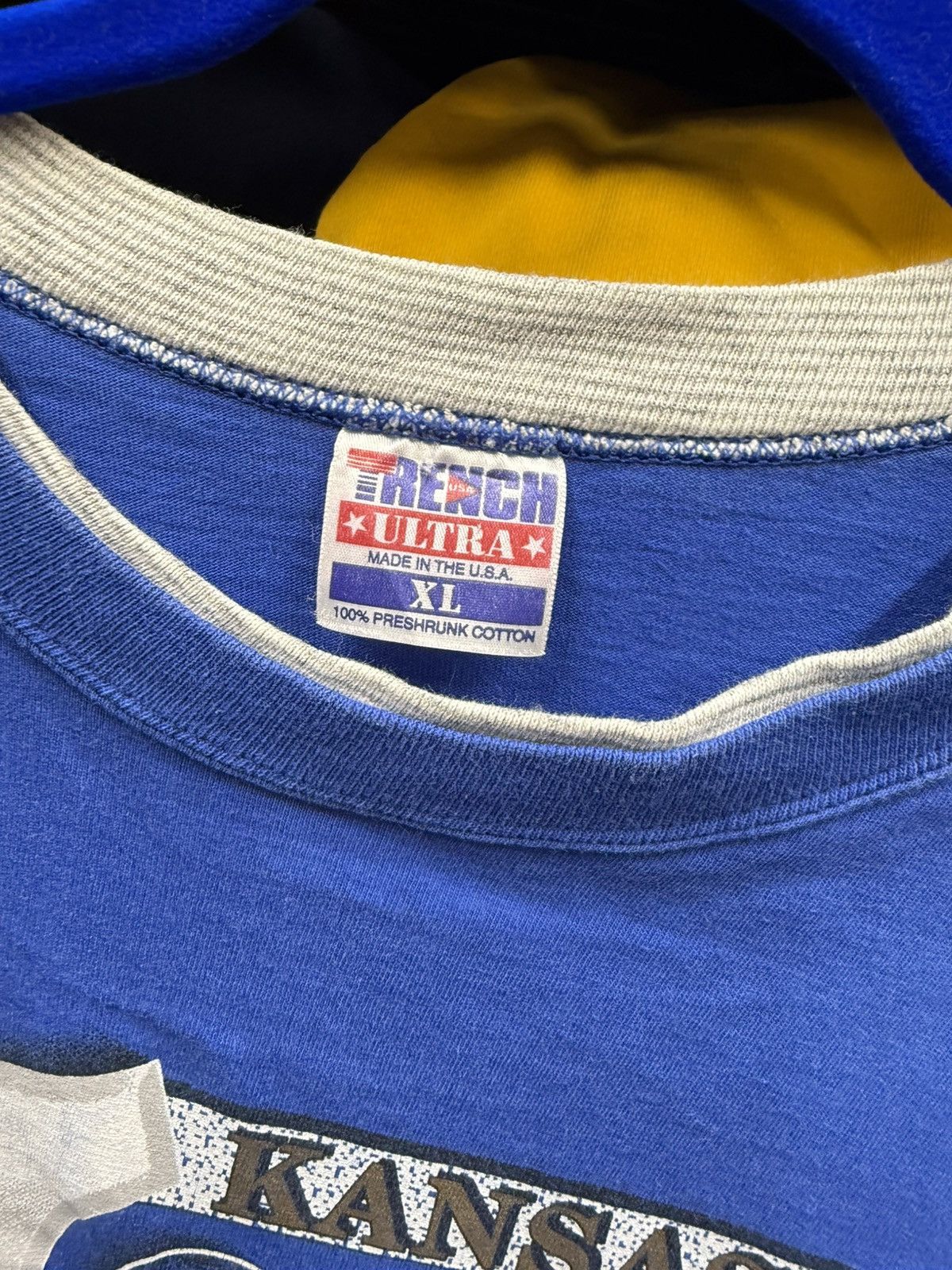 Vintage XL - Vintage 1994 90s Kansas City Royals Navy Grey Tshirt Size US XL / EU 56 / 4 - 4 Thumbnail