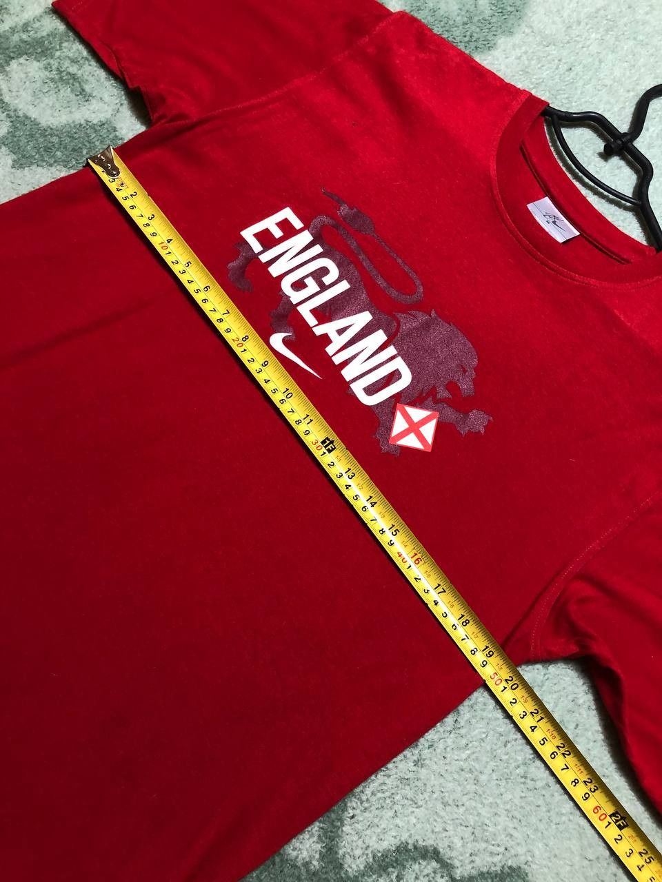 Nike Vintage big print ENGLAND T-Shirt red Nike size M Y2K Size US M / EU 48-50 / 2 - 7 Thumbnail