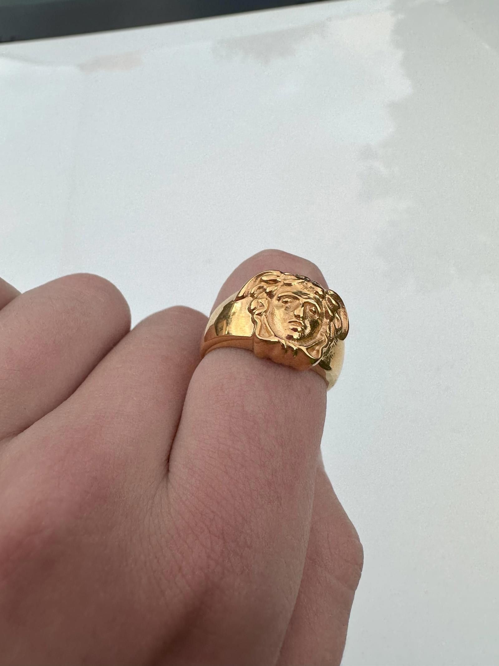 Jewelry Golden Medusa Ring Size 9 Size ONE SIZE - 2 Thumbnail