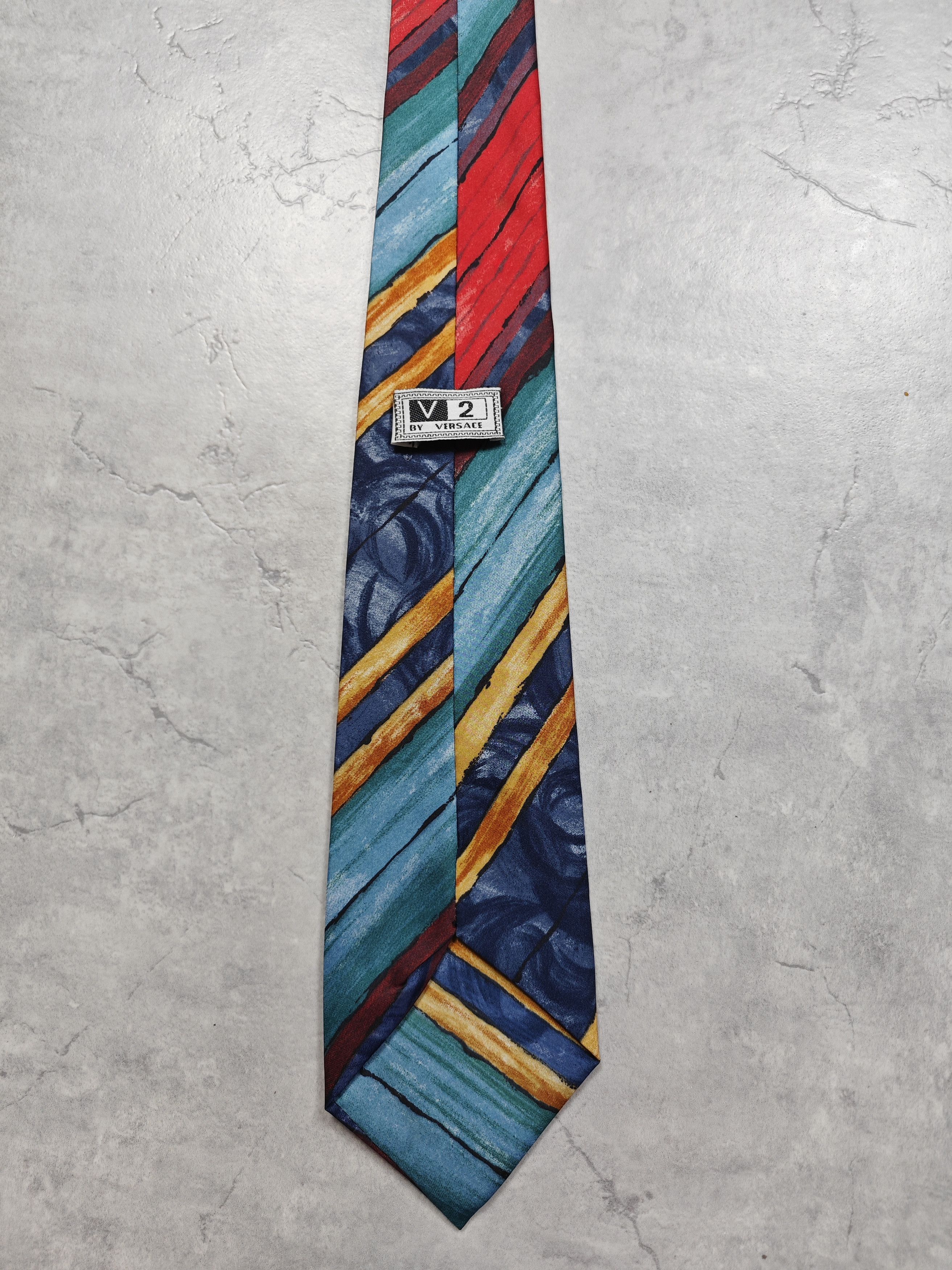 Versace Versace Vintage Silk Tie Size ONE SIZE - 3 Thumbnail
