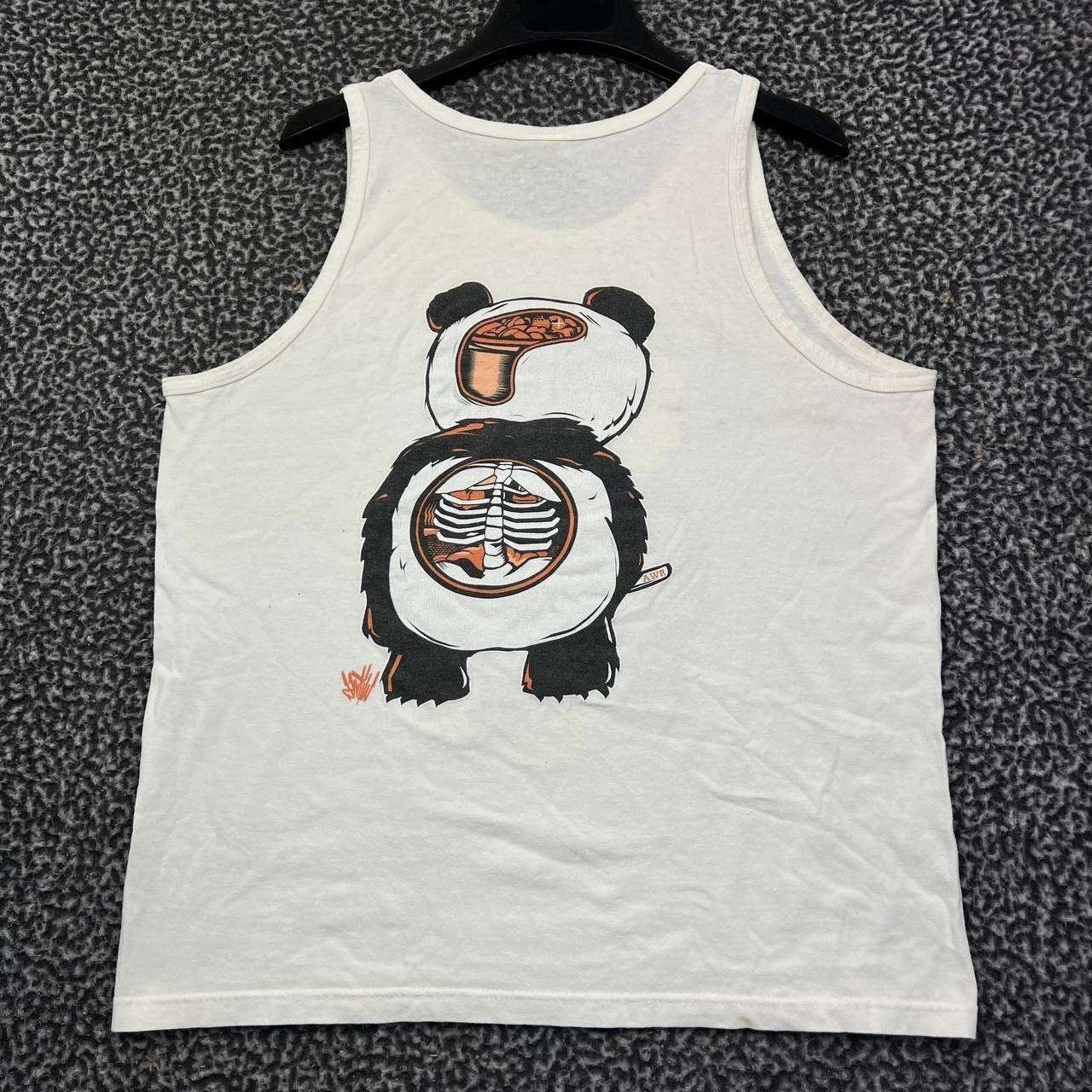 LRG LRG Shirt Men Medium White Panda Skeleton Crew Neck Cotton Size US M / EU 48-50 / 2 - 2 Thumbnail