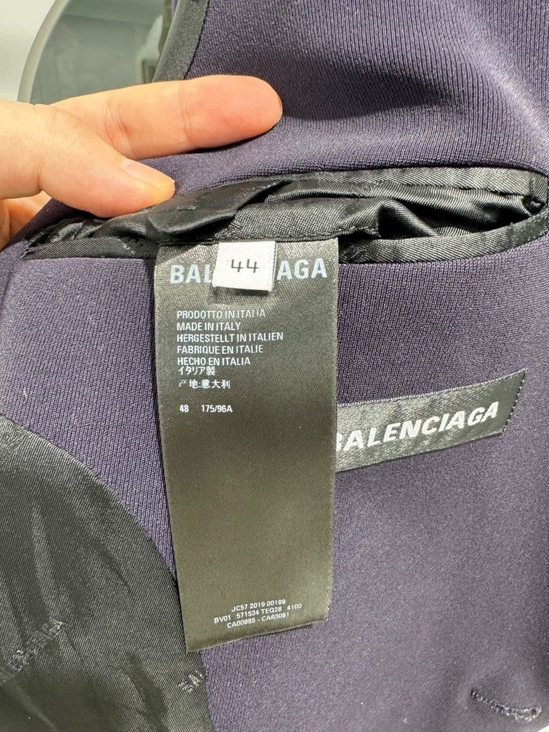 Balenciaga Balenciaga Dark Purple Oversized Blazer Size US S / EU 44-46 / 1 - 4 Thumbnail