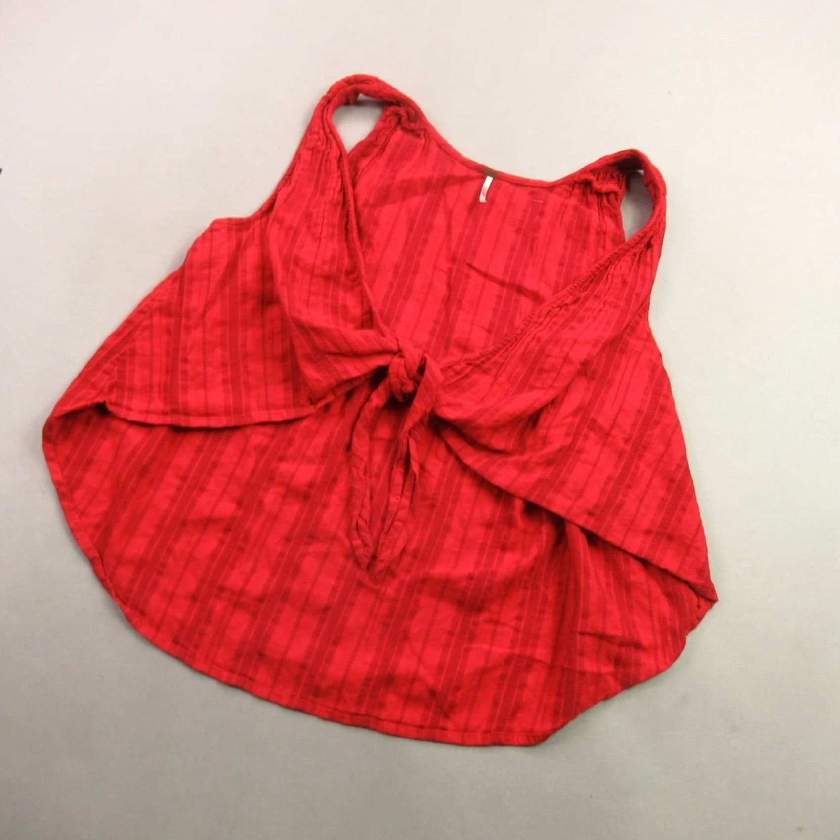 Free People Free People Shirt Womens M Sleeveless V-Neck Pullover Lightweight Red Size M / US 6-8 / IT 42-44 - 2 Thumbnail