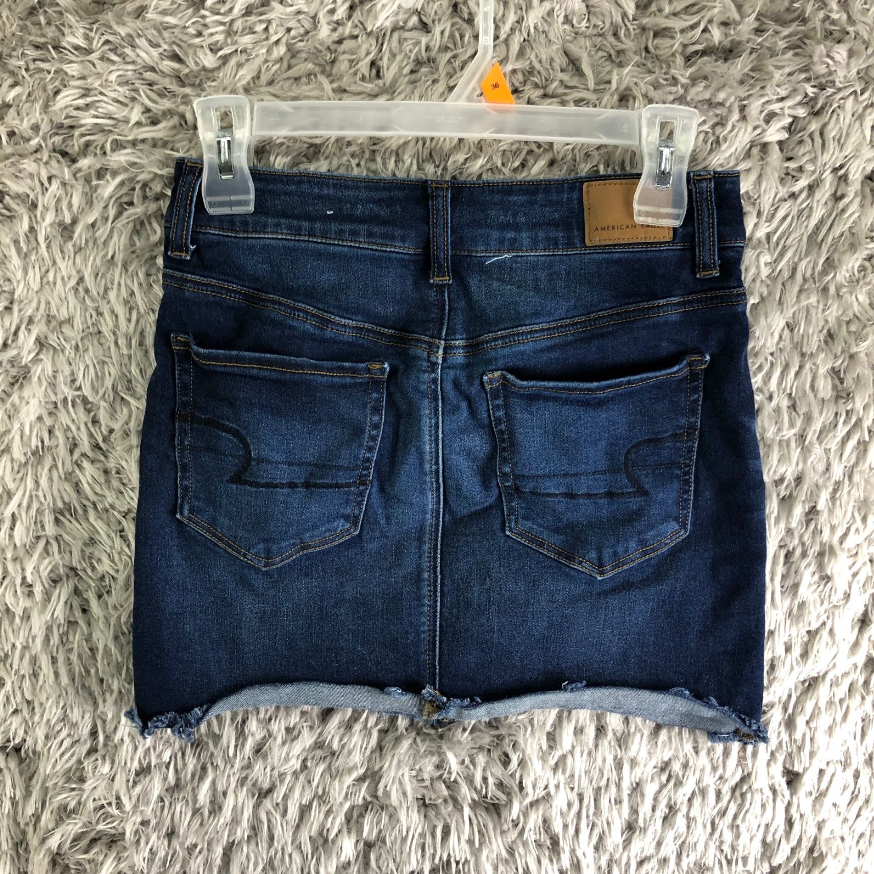 American Eagle Outfitters American Eagle Womens Size 4 Denim Midi Mini Jean Skirt Blue Wash Casual Modern Vintage: No Size 27" / US 4 / IT 40 - 4 Thumbnail