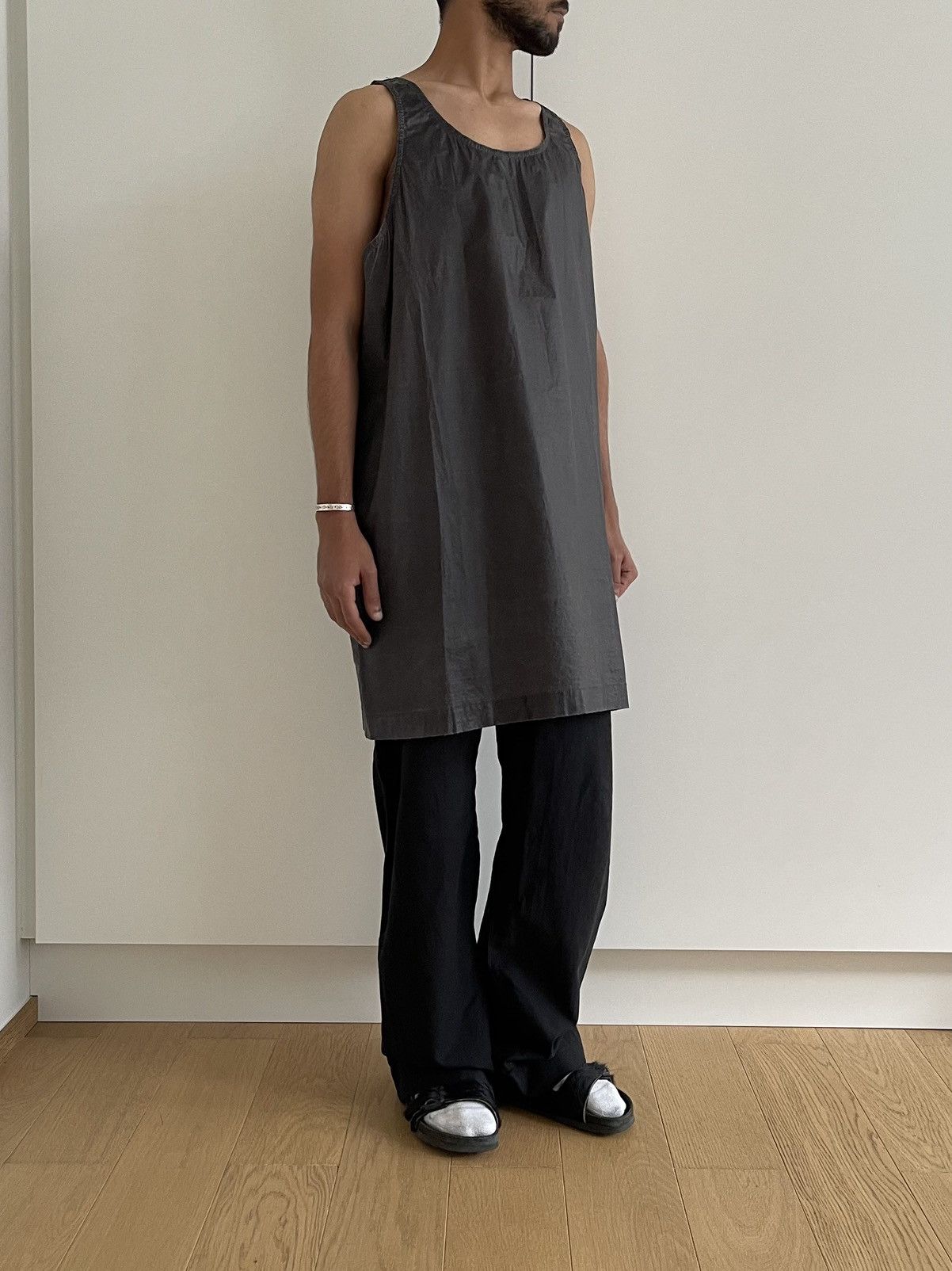 Rick Owens Rick Owens Drkshdw 2017 Stone Washed Black Tank Top Size US L / EU 52-54 / 3 - 3 Thumbnail
