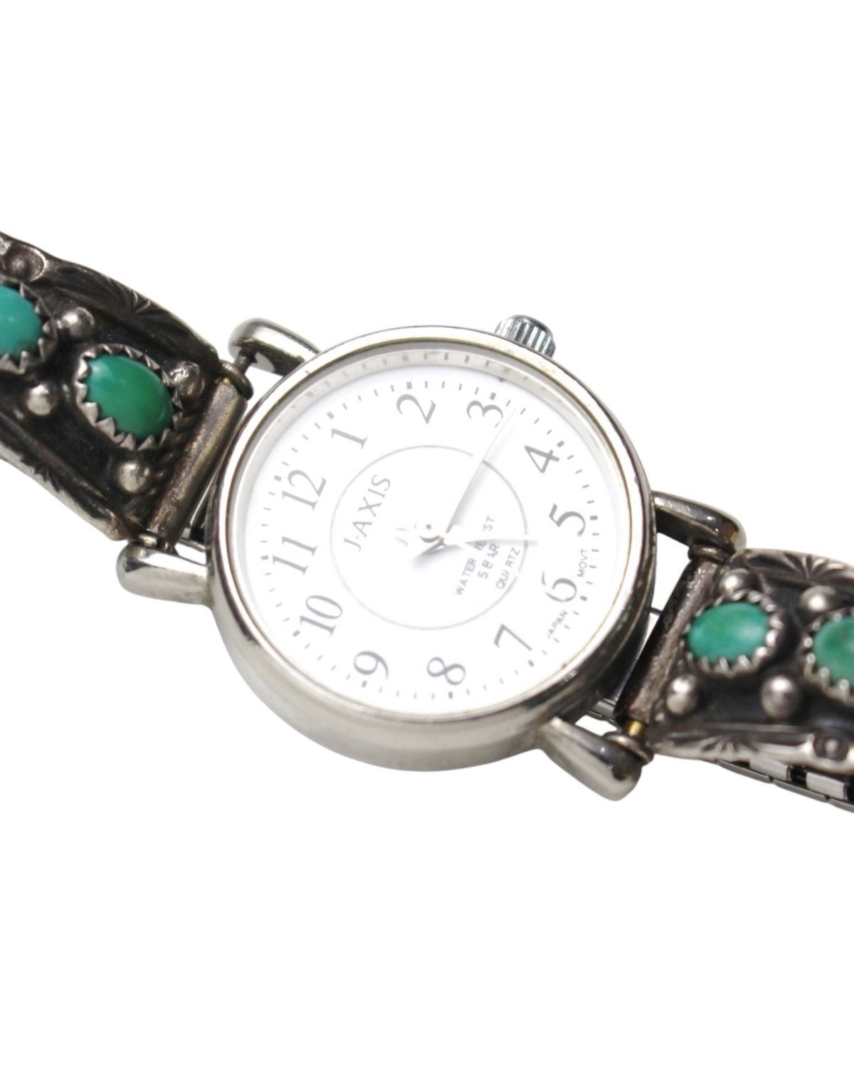 Vintage 2000S JA-XIS SAGE SPIRIT LIMIT 10/520 SILVER TURQUOISE WATCH Size ONE SIZE - 3 Thumbnail