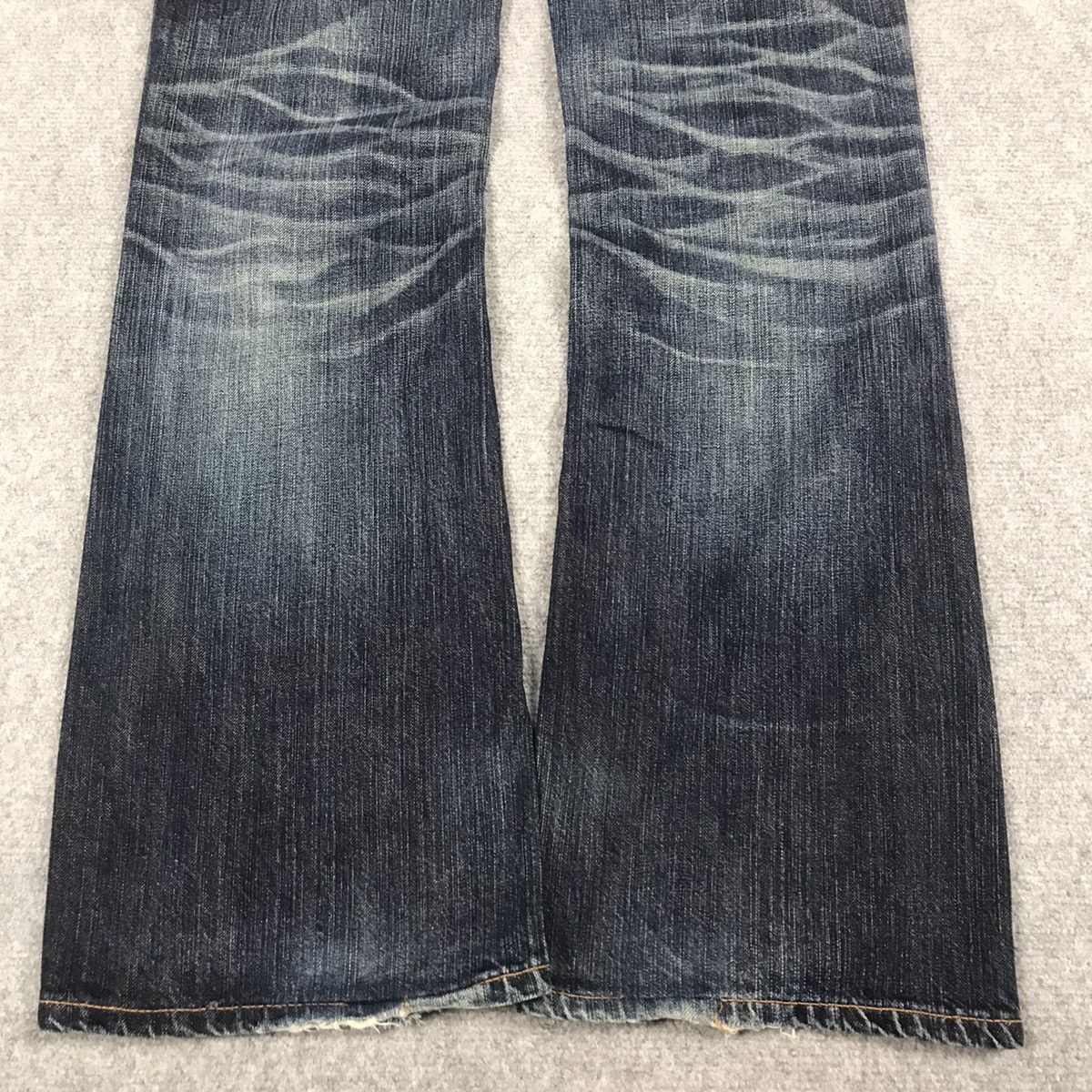 Blue Blue Japan × If Six Was Nine × Japanese Brand FLARED DISTRESSED EDWIN JAPANESE DENIM PANTS Size US 28 / EU 44 - 7 Thumbnail