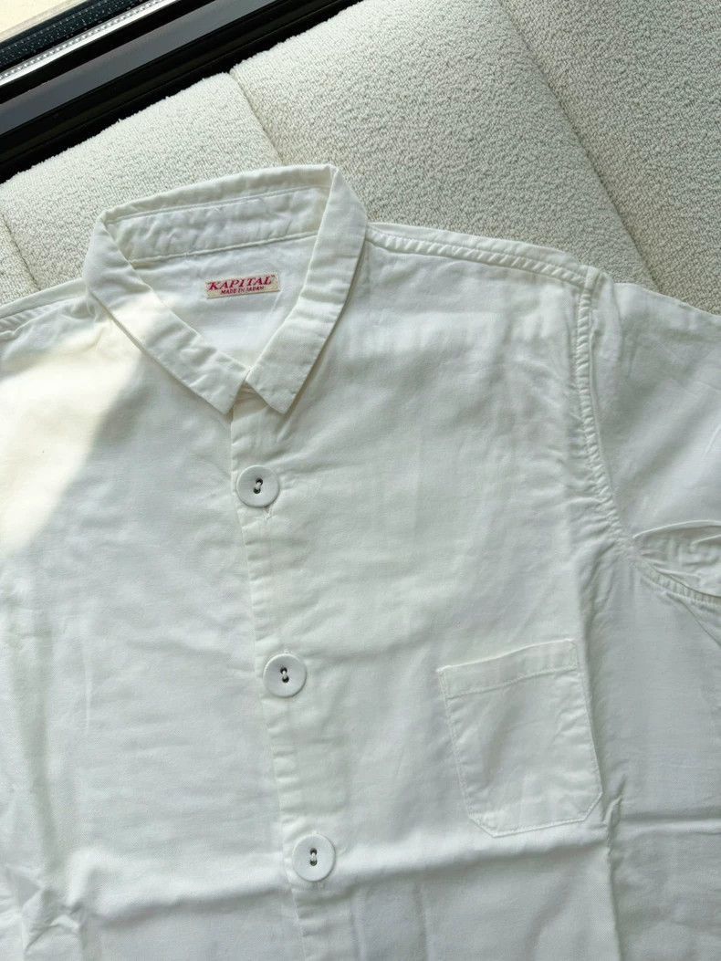 Kapital Loose Fit Short Sleeve White Shirt-2506 Size US M / EU 48-50 / 2 - 3 Thumbnail