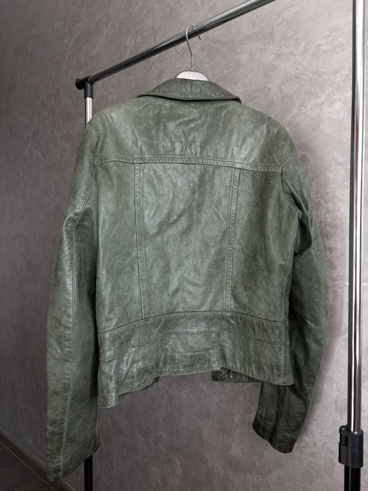 agnes b. Agnes B. Special Cattle Skin Leather Biker Jacket size S Size S / US 4 / IT 40 - 10 Thumbnail