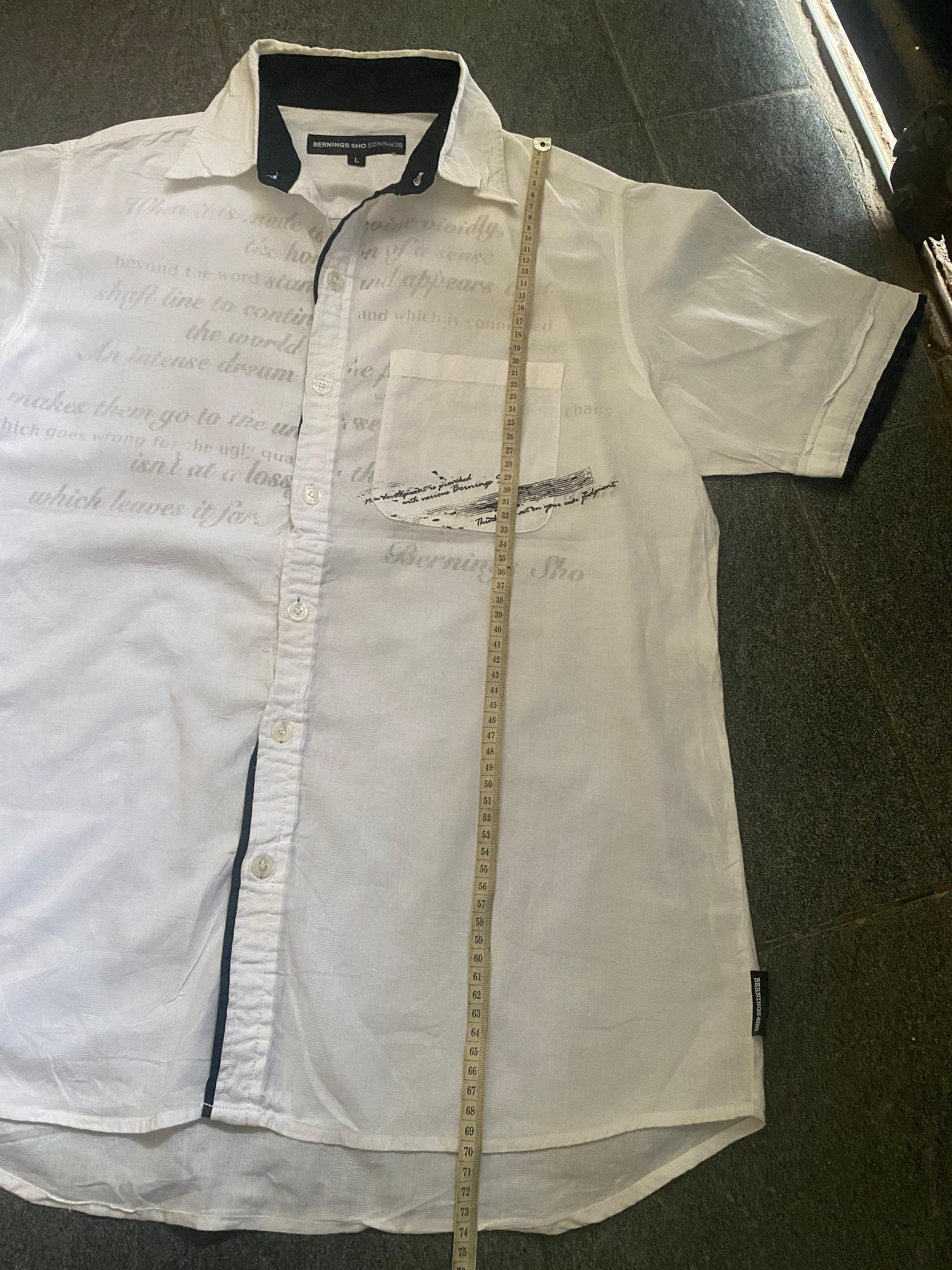 If Six Was Nine Berning Sho Poem Button Shirt Size US M / EU 48-50 / 2 - 5 Thumbnail