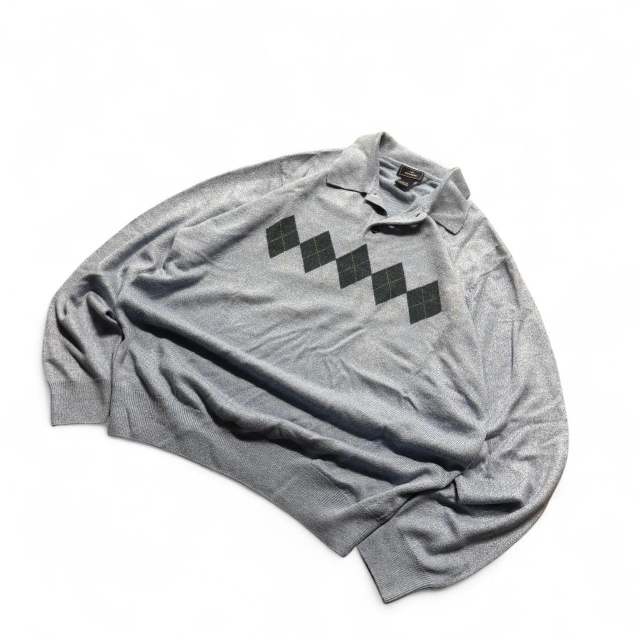 Dockers Vintage Dockers Argyle Knit Polo Long Sleeve Fits L Size US XL / EU 56 / 4 - 2 Thumbnail