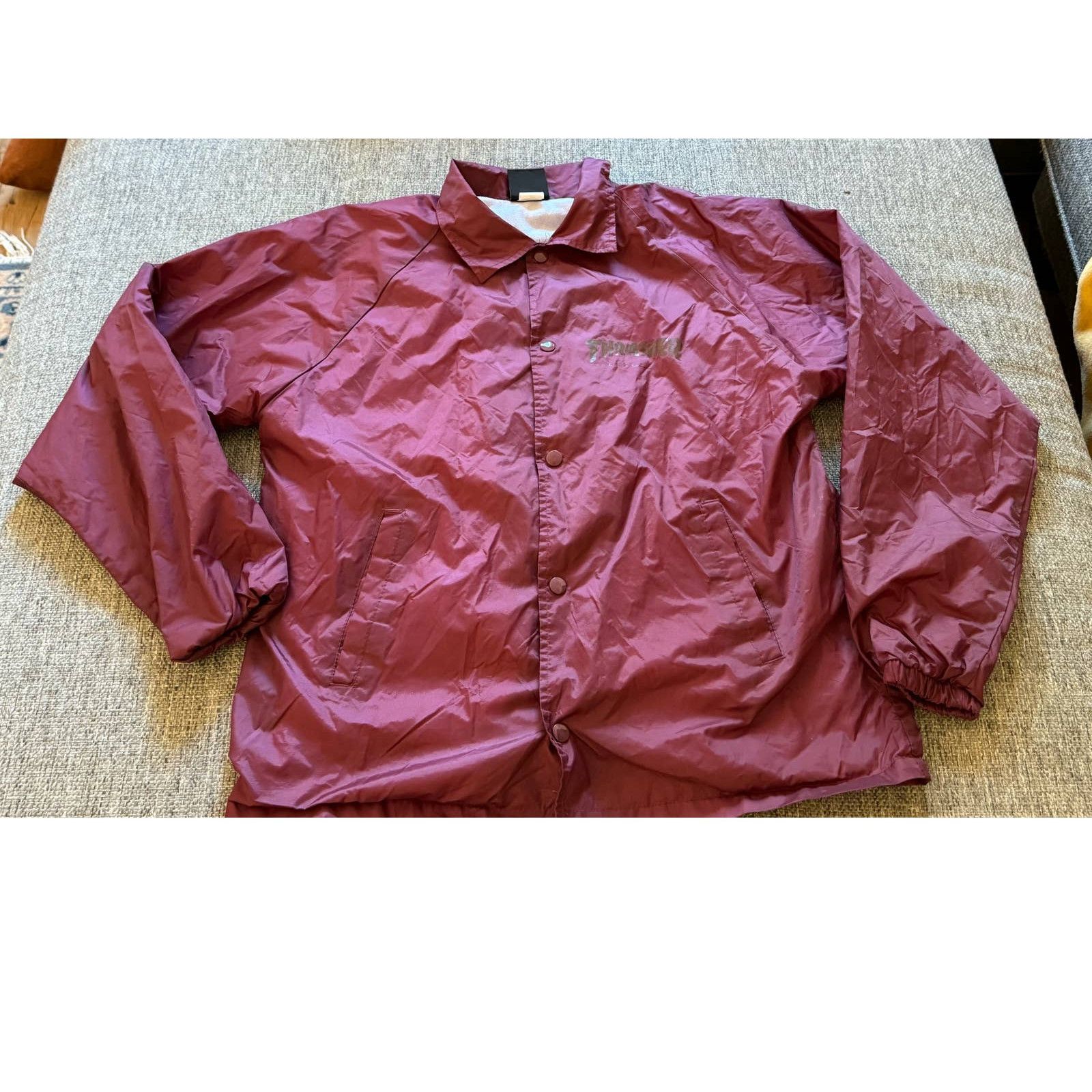 THRASHER サンフランシスコ ボムスクワッド コーチジャケット Thrasher Bomb Squad Coach Jacket Black S | Boardparadise.com
