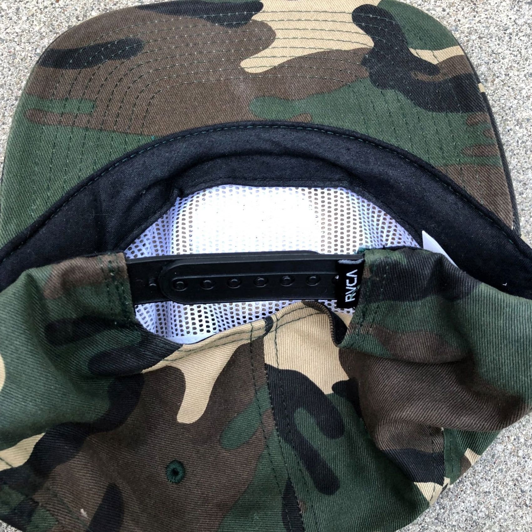 RVCA RVCA The Balance of Opposites Hat Men's Camo Snapback One Size Green Cap Size ONE SIZE - 4 Thumbnail