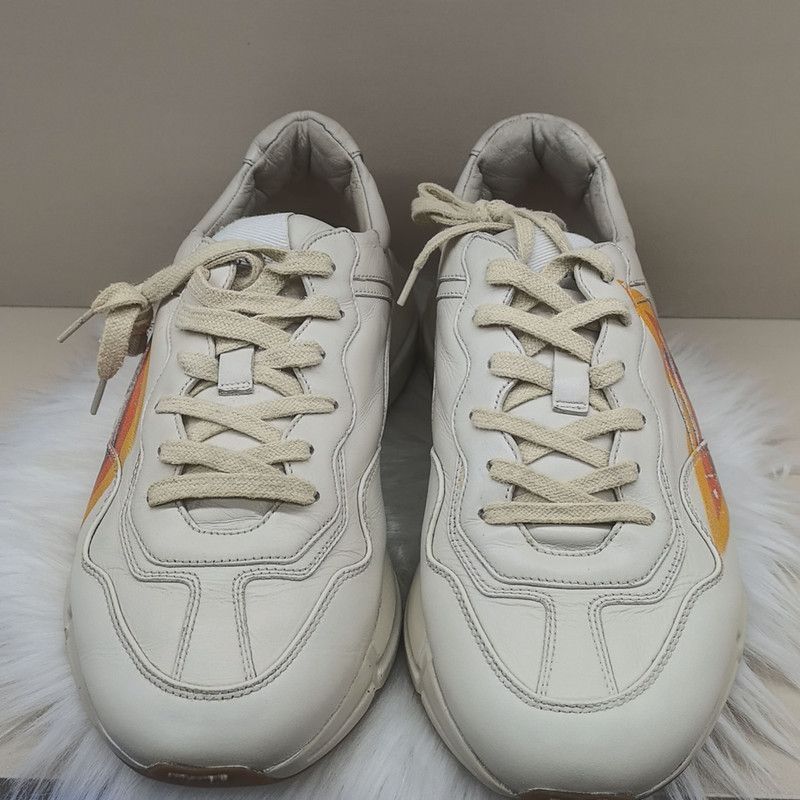 Gucci Gucci Rhyton Low-top Sneakers in White and Orange - Size US 8.5 / EU 41-42 - 2 Thumbnail