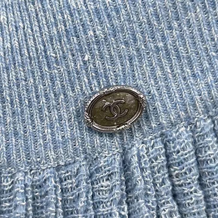 Chanel Chanel Light Blue Pleated Knit Skirt Women's 34 Size 25" / US 0 / IT 36 - 5 Thumbnail