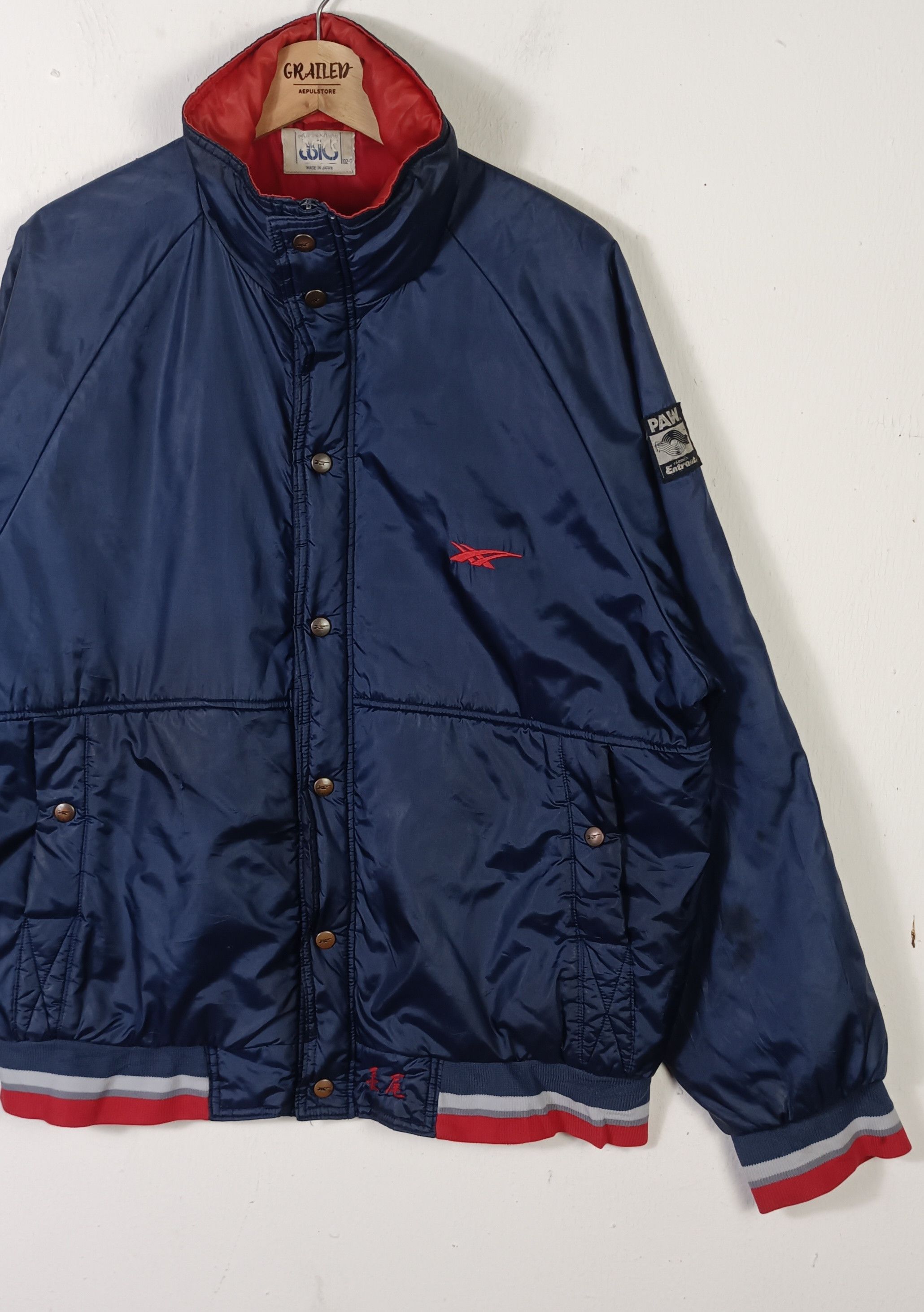 Asics × Japanese Brand × Sports Specialties Vintage Asics Paw Entrant Bomber Jacket Size US L / EU 52-54 / 3 - 6 Thumbnail