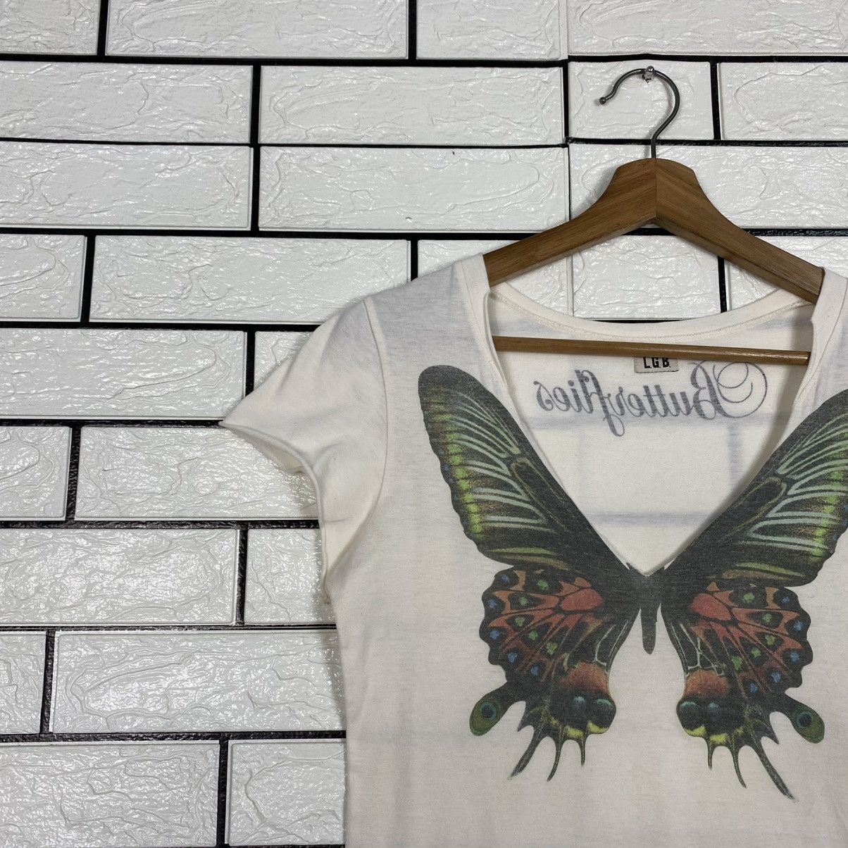 Le Grande Bleu (L.G.B.) 🔥TANK TOP LGB MANIAC CORP BUTTERFLY BIG LOGO Size S / US 4 / IT 40 - 7 Thumbnail