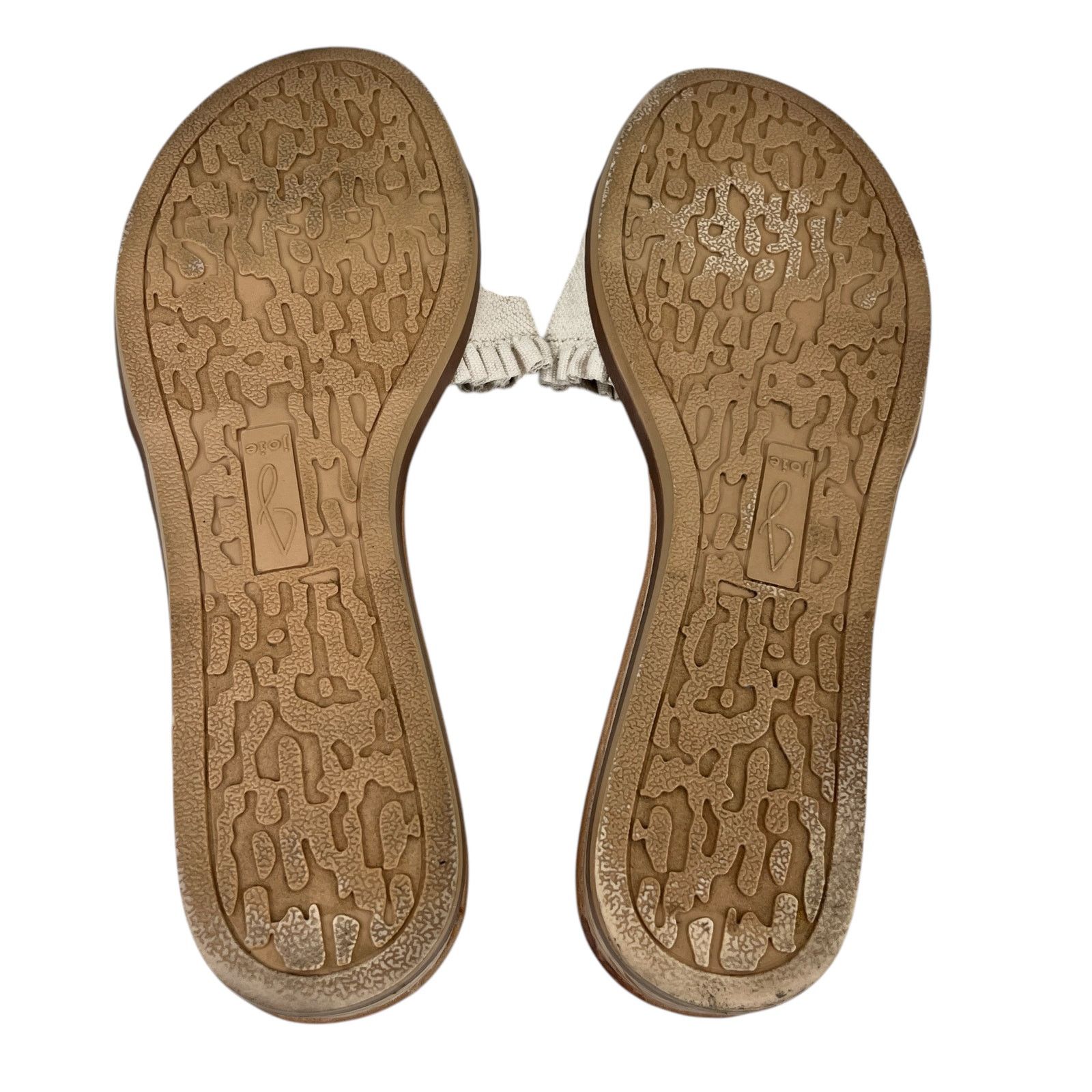 Joie Joie Eidel Canvas Ruffle Cream Flat Slide Sandals 8 Size US 8 / IT 38 - 8 Thumbnail