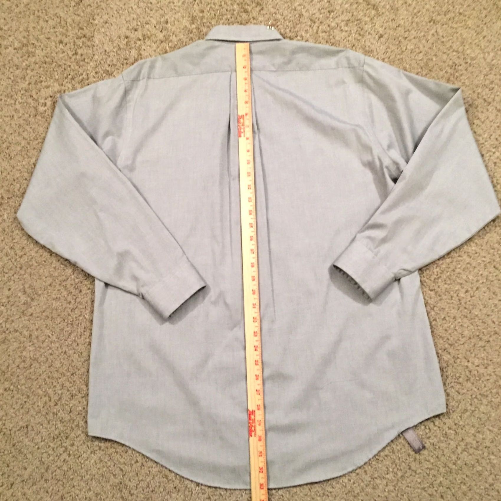 Van Heusen Van Heusen Shirt Mens 16.5 Gray Long Sleeve Button Down Size US XL / EU 56 / 4 - 7 Thumbnail
