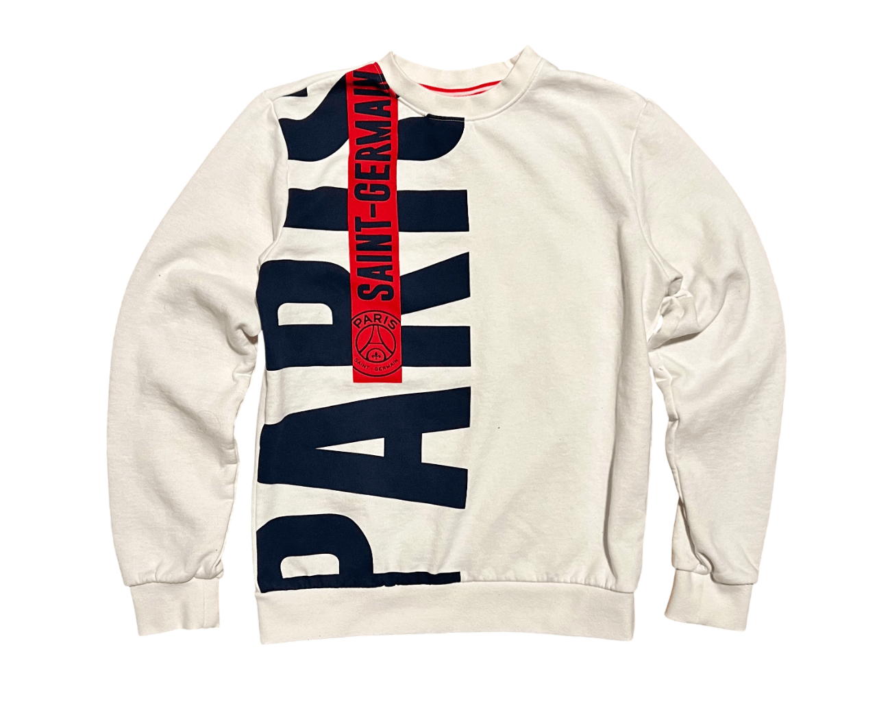 Other Paris Saint Germain Big Logo White Crew Neck Sweatshirt Size US S / EU 44-46 / 1 - 1 Thumbnail