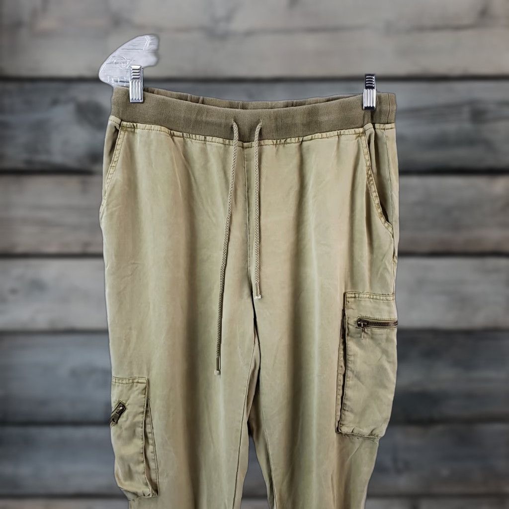 Young Fabulous & Broke VINTAGE Young Fabulous & Broke Womens Jogger Pants S Brown Tencel Cargo Pockets 26.5 Inseam Womens Size 28" / US 6 / IT 42 - 1 Thumbnail