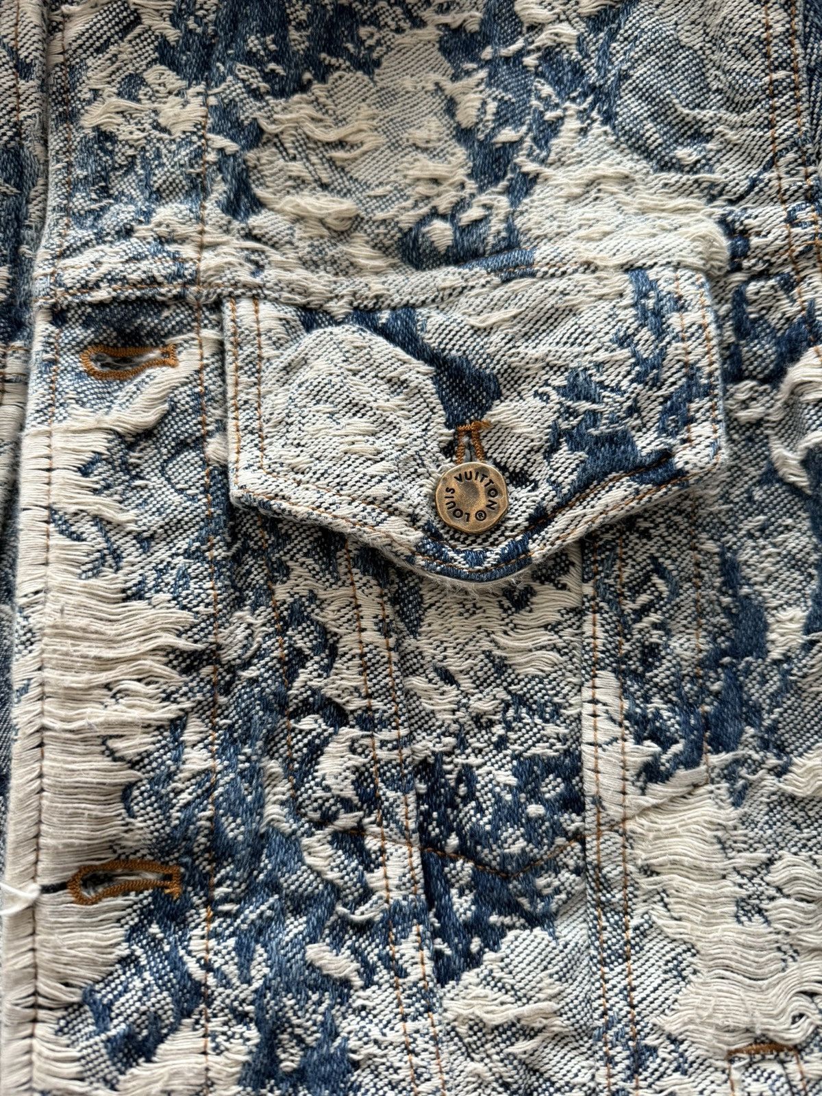 Louis Vuitton Virgil Abloh Tapestry Denim Jacket Louis Vuitton Size US S / EU 44-46 / 1 - 3 Thumbnail