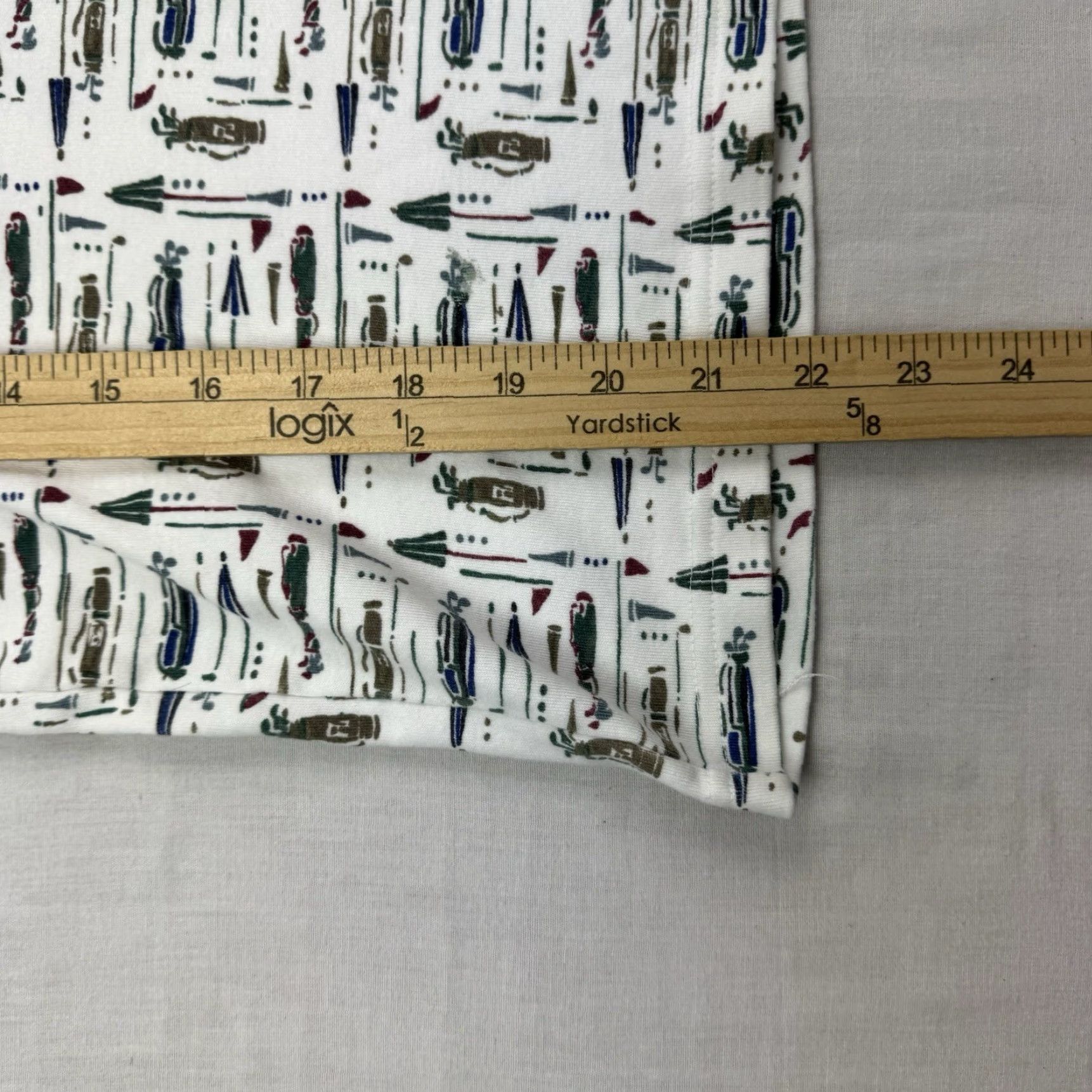Izod VINTAGE IZOD Turtleneck Shirt Womens Medium Golf Print 90s White Size M / US 6-8 / IT 42-44 - 6 Thumbnail