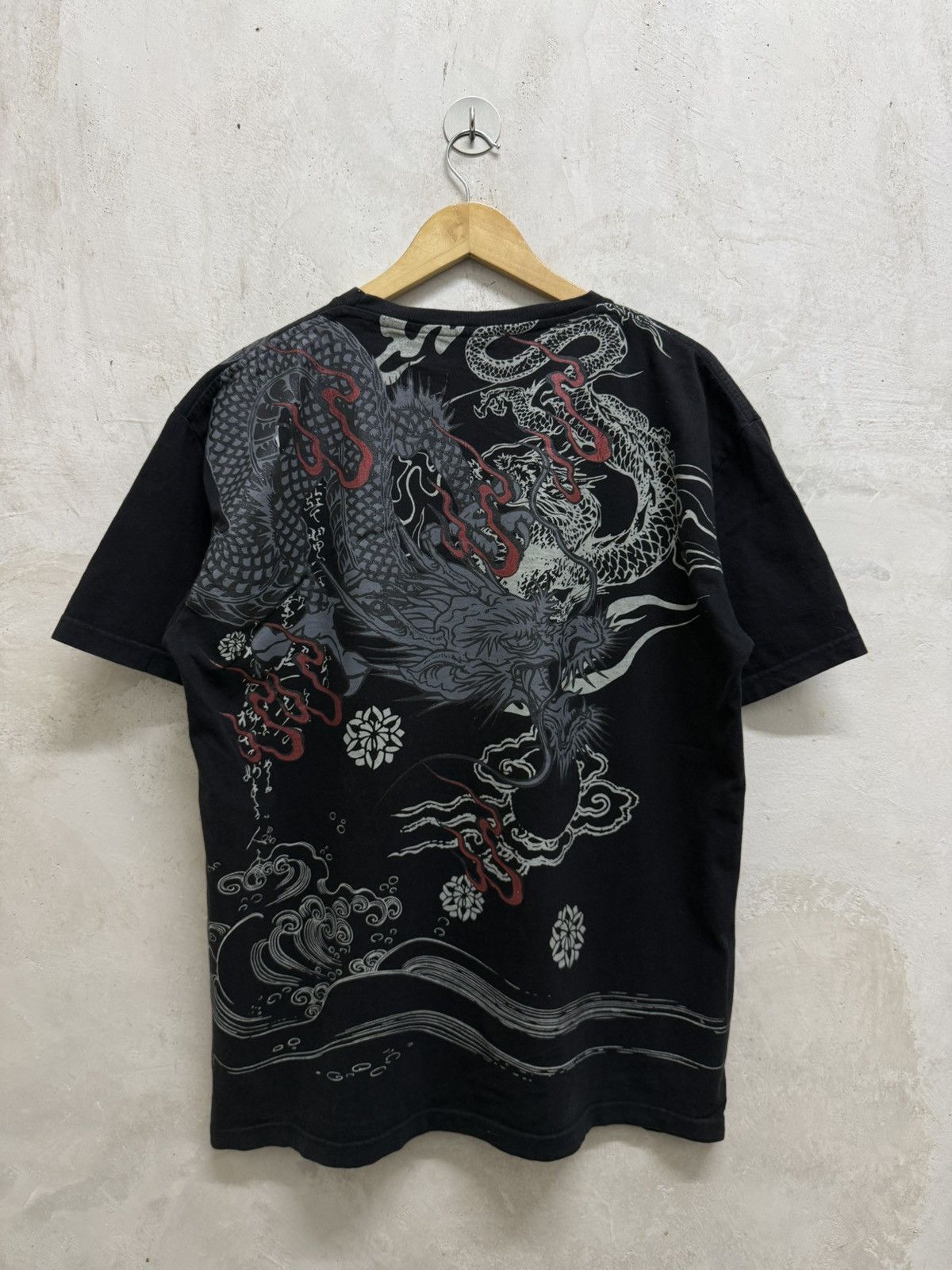 Japanese Brand 2000s Sukajan Dragon Japanese Cultural Tee Size US L / EU 52-54 / 3 - 1 Thumbnail