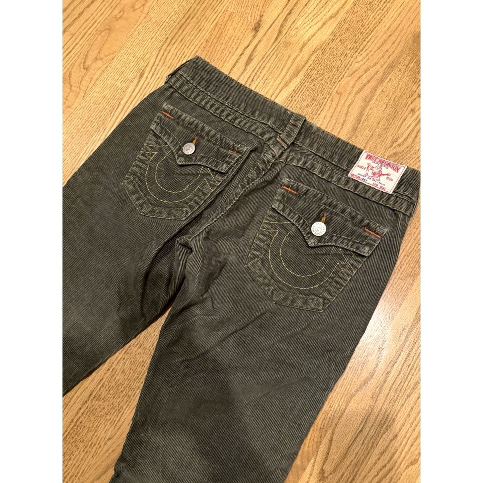 True Religion True Religion Joey Corduroy Flare Pants Women’s 28 Green Y2K Brown Corduroy Flared Pants Womens 28 Y2K Joey Big T Size 28" / US 6 / IT 42 - 4 Thumbnail