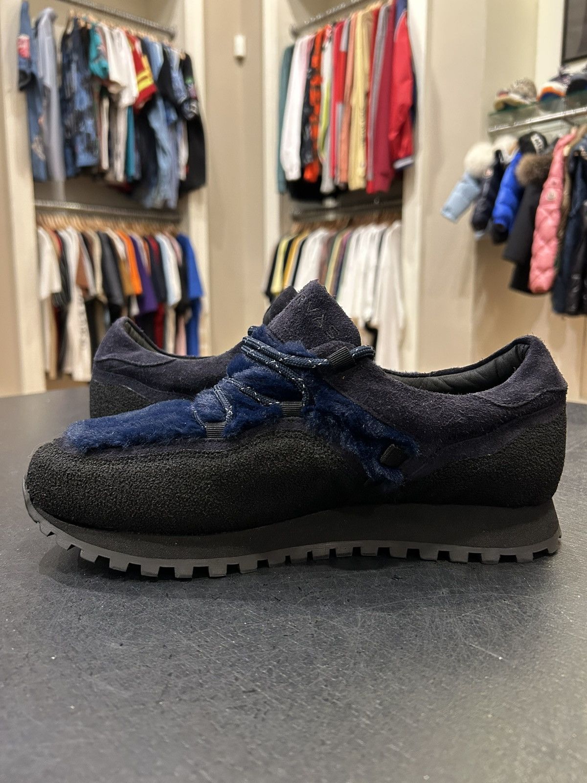 Engineered Garments Engineered Garments X Tarvas Forest Bather Navy Size US 10.5 / EU 43-44 - 3 Thumbnail