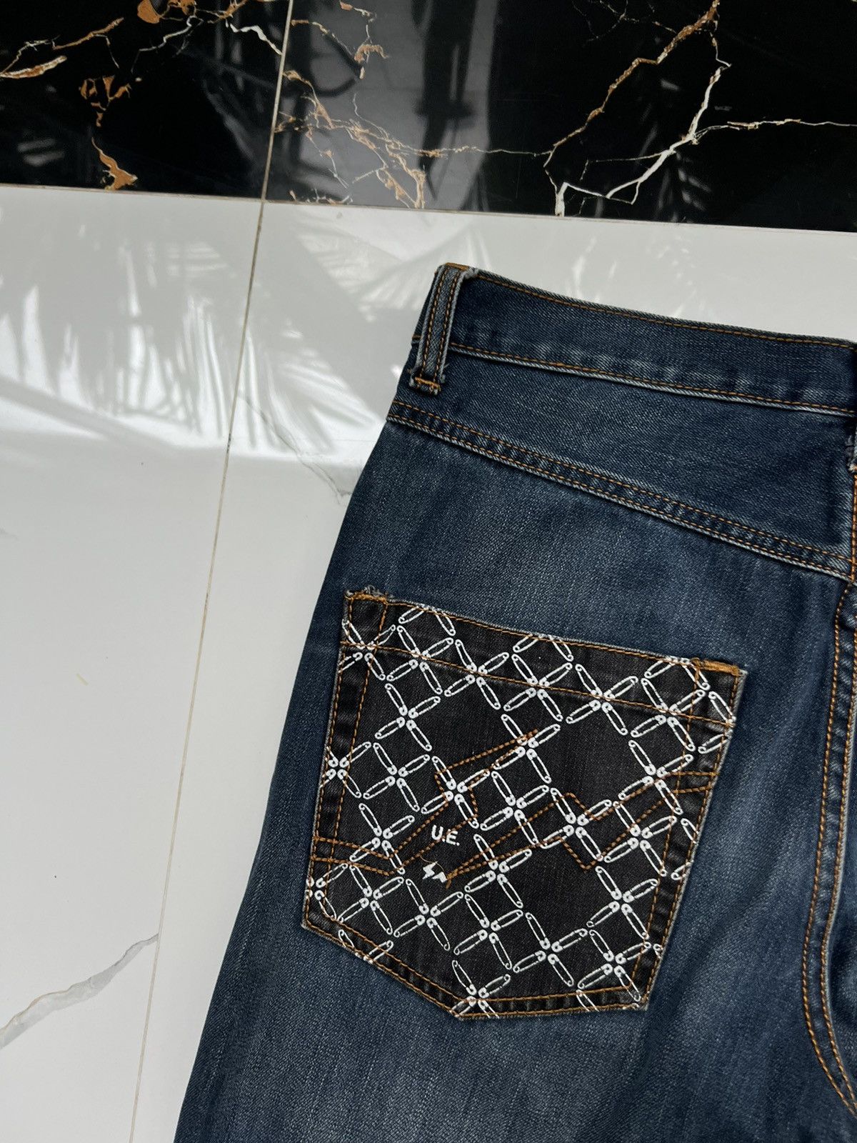 Fragment Design × Levi's × Vintage 90’s LEVI’S FENOM Y2K JEAN DISTRESSED AVANT-GARDE Size US 32 / EU 48 - 4 Thumbnail