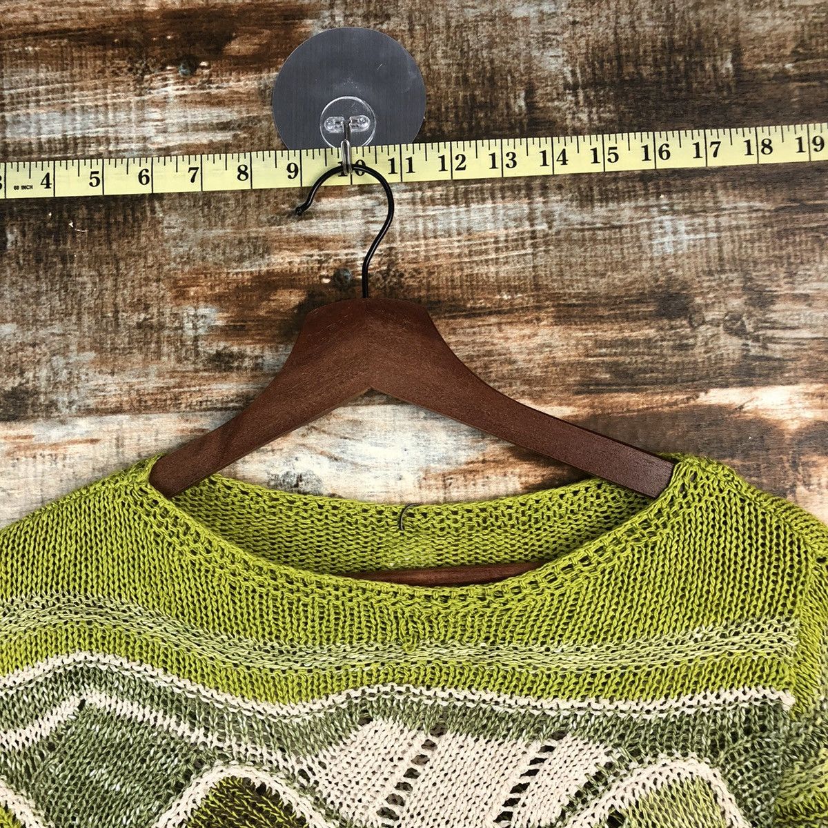 Homespun Knitwear × Japanese Brand DL Japan Art style vintage Green Knitwear #C524 Size S / US 4 / IT 40 - 4 Thumbnail