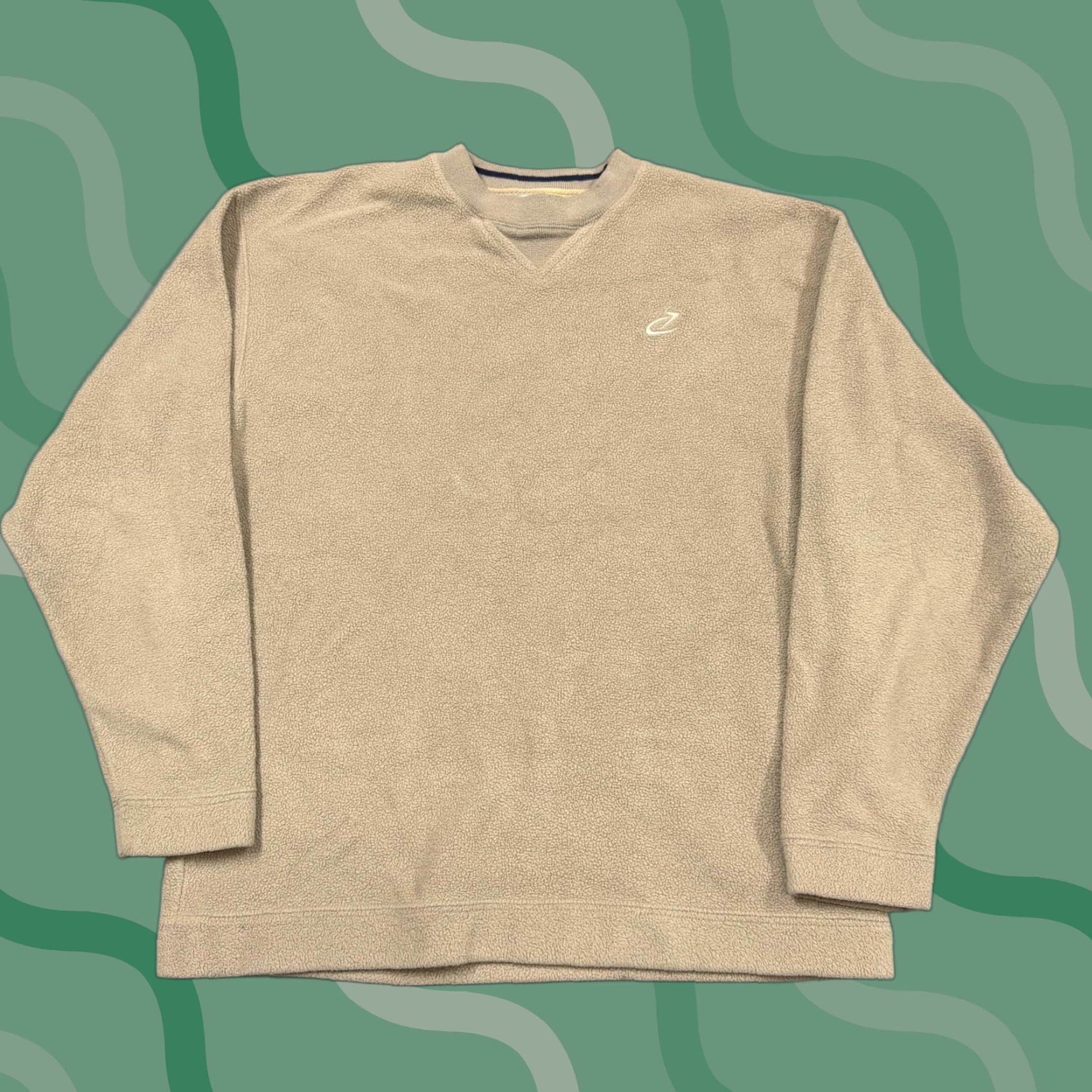 Logo 7 VINTAGE Bike Sweatshirt Mens Medium Beige Fleece Crewneck Pullover Logo Basic Casual Size US M / EU 48-50 / 2 - 1 Thumbnail
