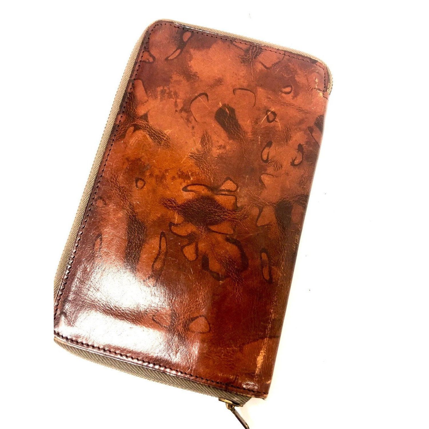 Other Vtg Enterprise England Brown Leather BoHo Hippie Wallet Size ONE SIZE - 2 Thumbnail