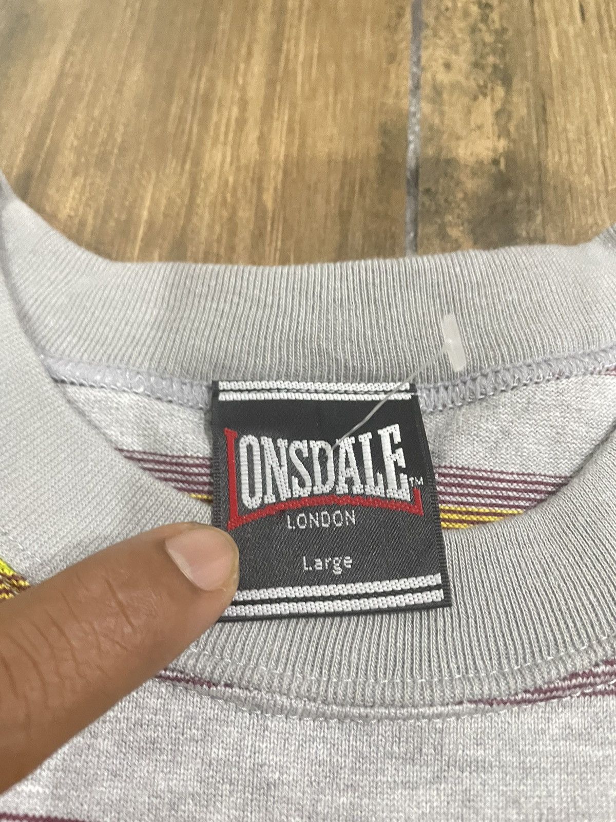 Lonsdale Vintage Striped Lonsdale London T Shirt Size US M / EU 48-50 / 2 - 5 Thumbnail