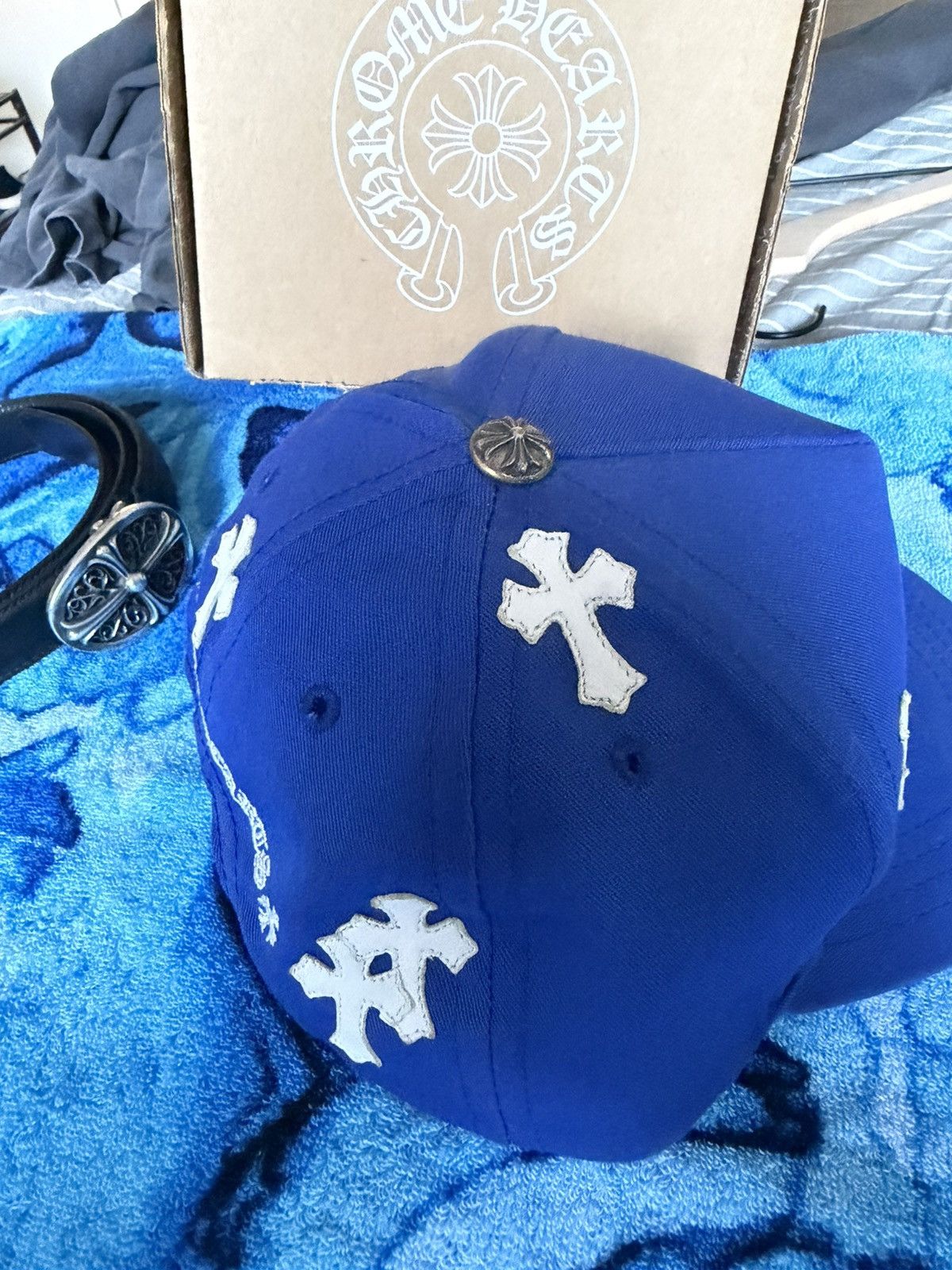 Chrome Hearts CHROME HEARTS BLUE FLOODED PATCH HAT Size ONE SIZE - 3 Thumbnail
