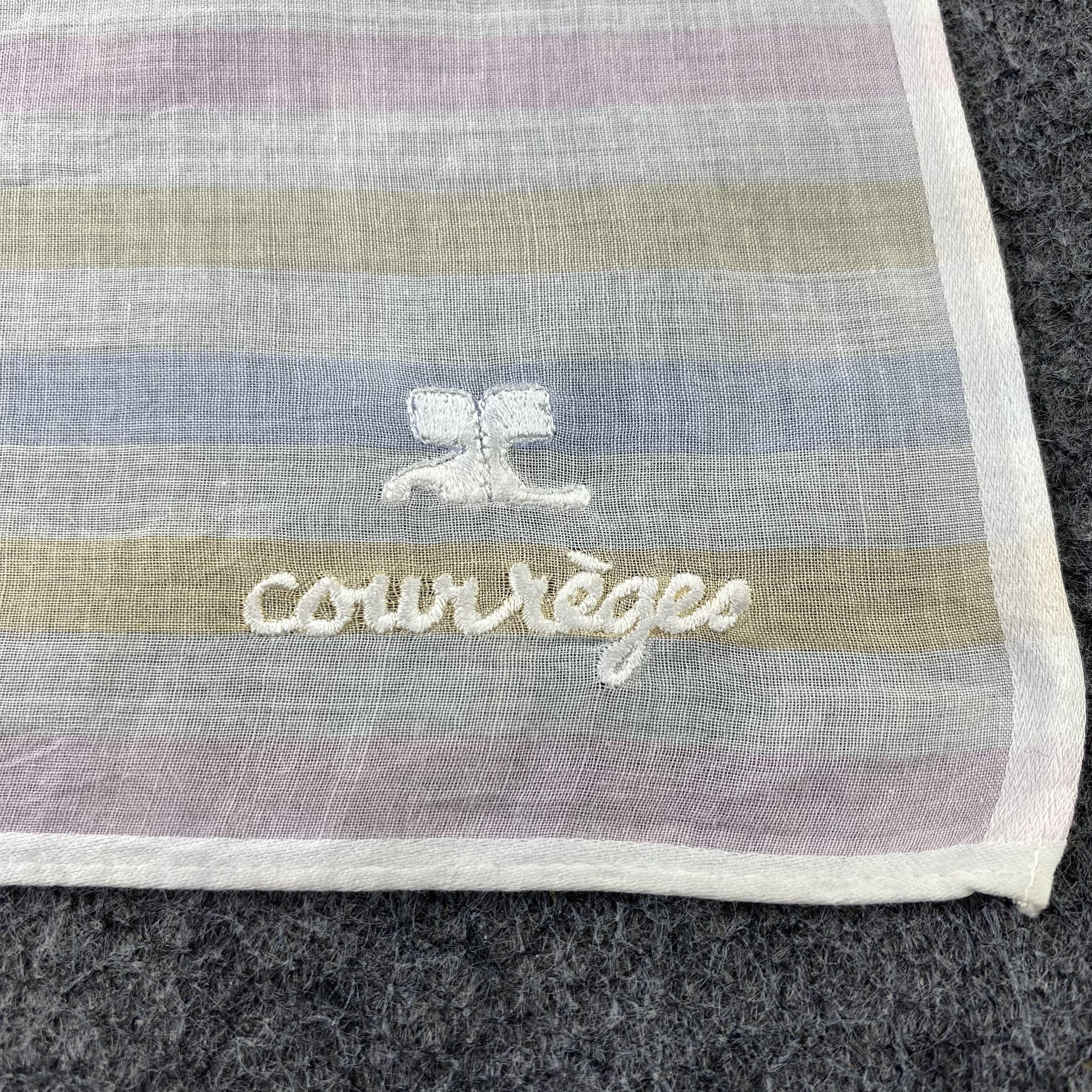Courreges Courreges Homme Handkerchief / Neckerchief / Bandana-B1295 Size ONE SIZE - 5 Thumbnail
