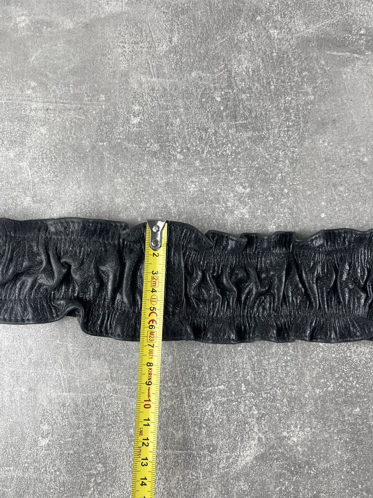 Genuine Leather Accessori D Avant Garde Textured Leather Belt Handcrafted Size ONE SIZE - 11 Thumbnail