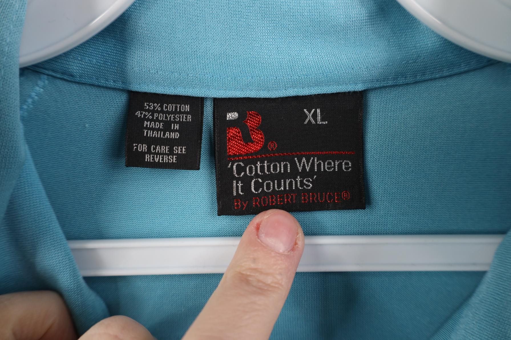 Vintage Vintage 70s Streetwear Knit Pocket Golf Polo Shirt Blue Size US XL / EU 56 / 4 - 7 Thumbnail