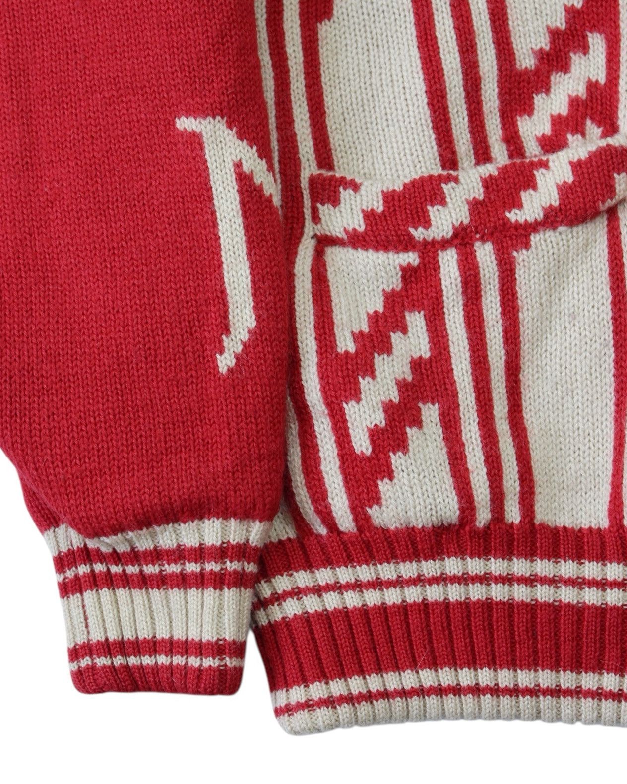 Hysteric Glamour 2000S NICOLE CLUB REVERSIBLE ZIP-UP SOLID RED KNIT JACKET Size US L / EU 52-54 / 3 - 7 Thumbnail