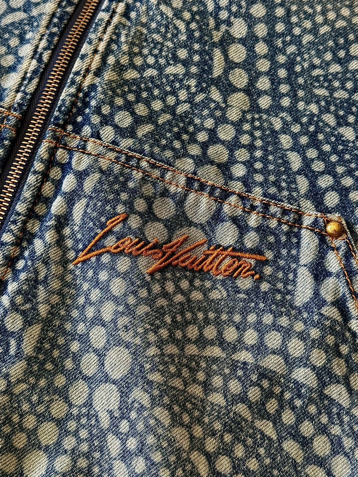 Louis Vuitton × Yayoi Kusama Louis Vuitton - Yayoi Kusama - Pumpkin - Denim Jacket Size US M / EU 48-50 / 2 - 5 Thumbnail