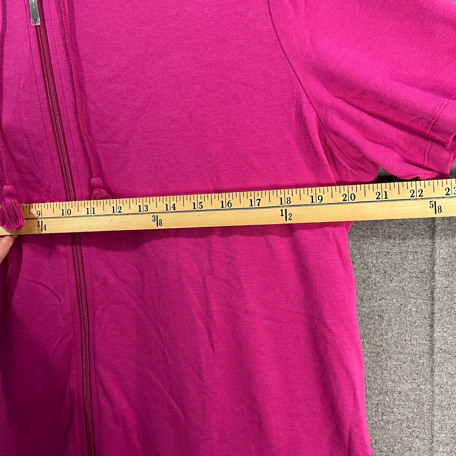 Denim & Co. Denim & Co. Beach Women Top Hoodie Hot Pink Color Size Size L / US 10 / IT 46 - 7 Thumbnail