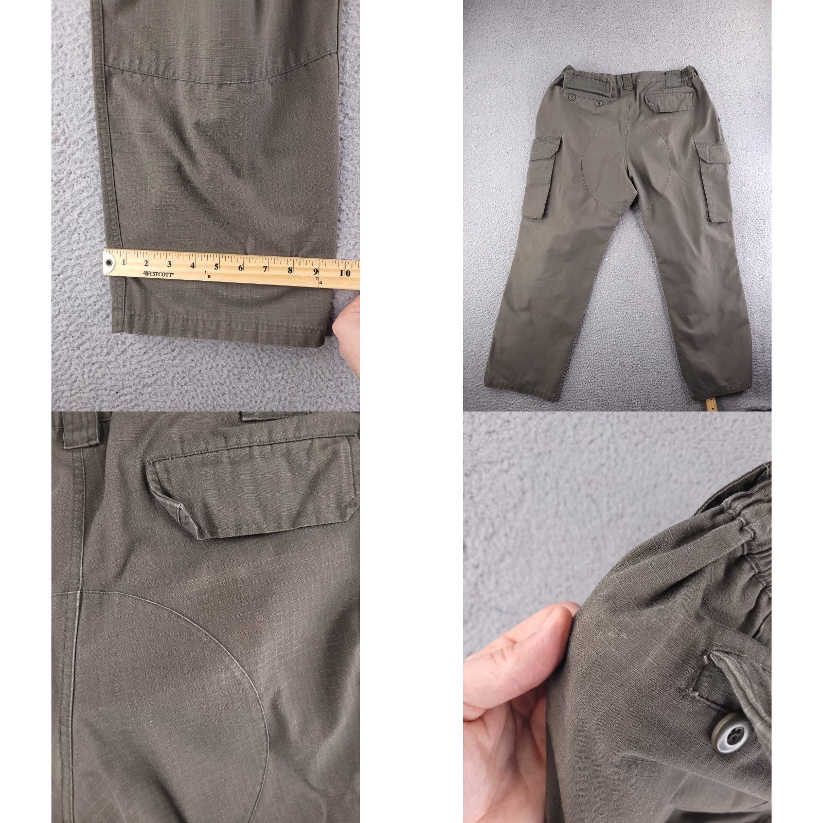 Vintage LA Police Gear Pants Mens 39x29 Brown Ripstop Cargo Utility Tactical Cargo Pants Size US 39 - 8 Thumbnail